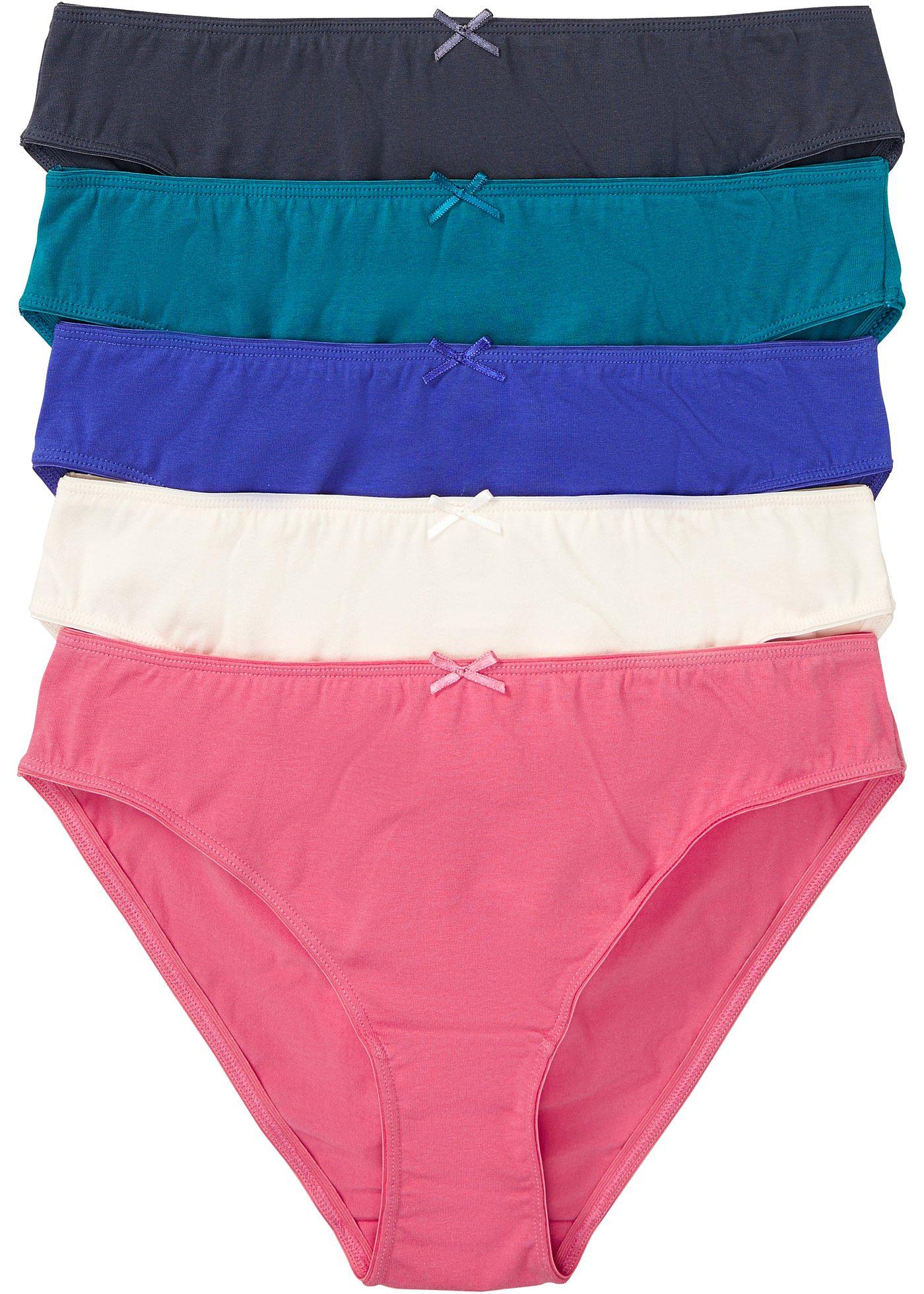 Lot de 5 slips forme en V avec coton