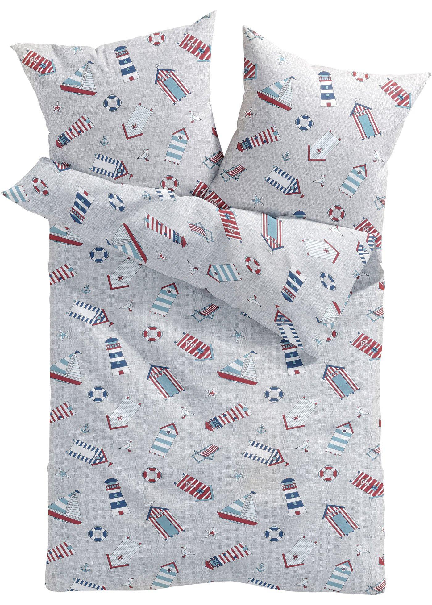 Parure de lit avec motifs marins