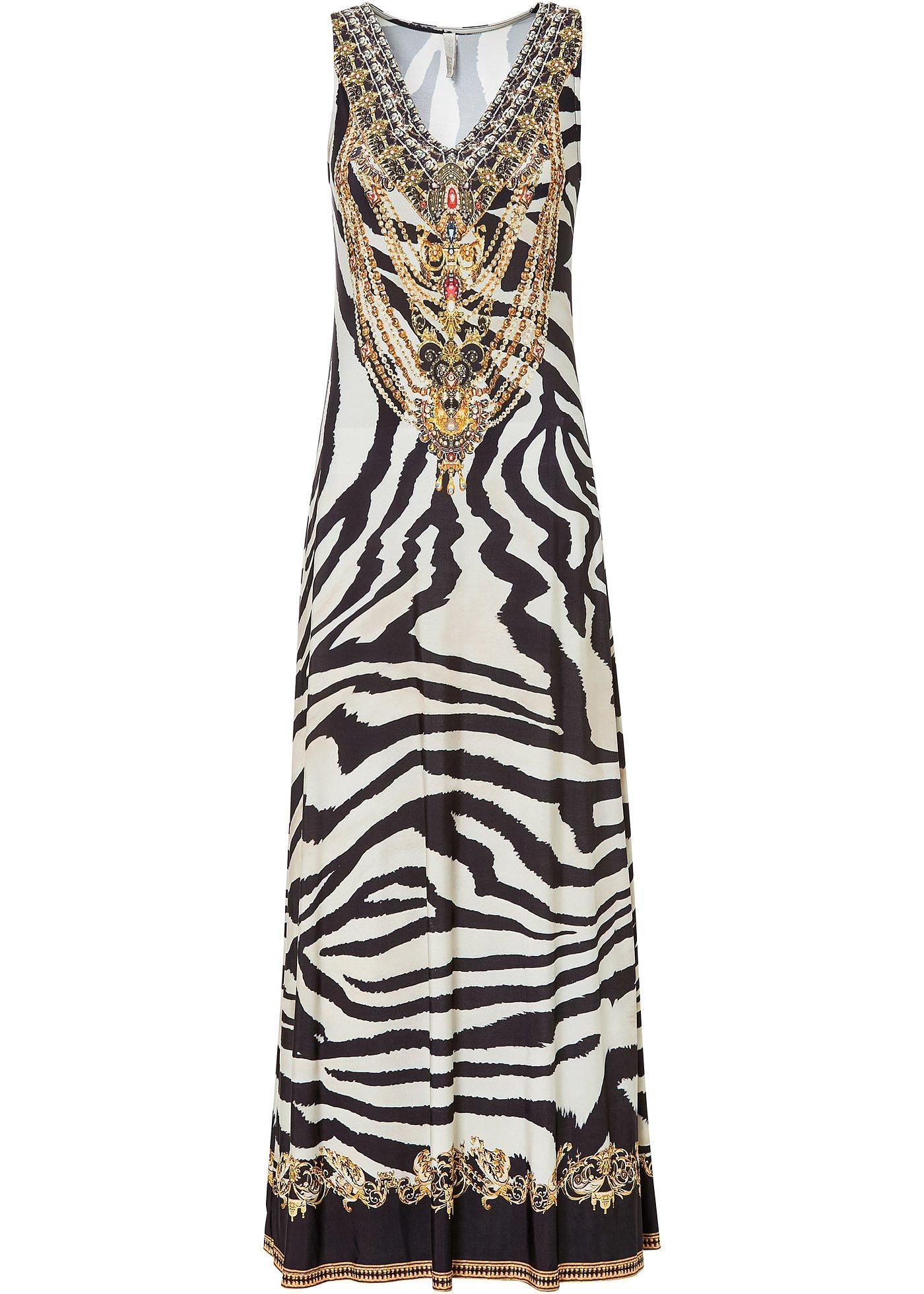 Robe longue en jersey