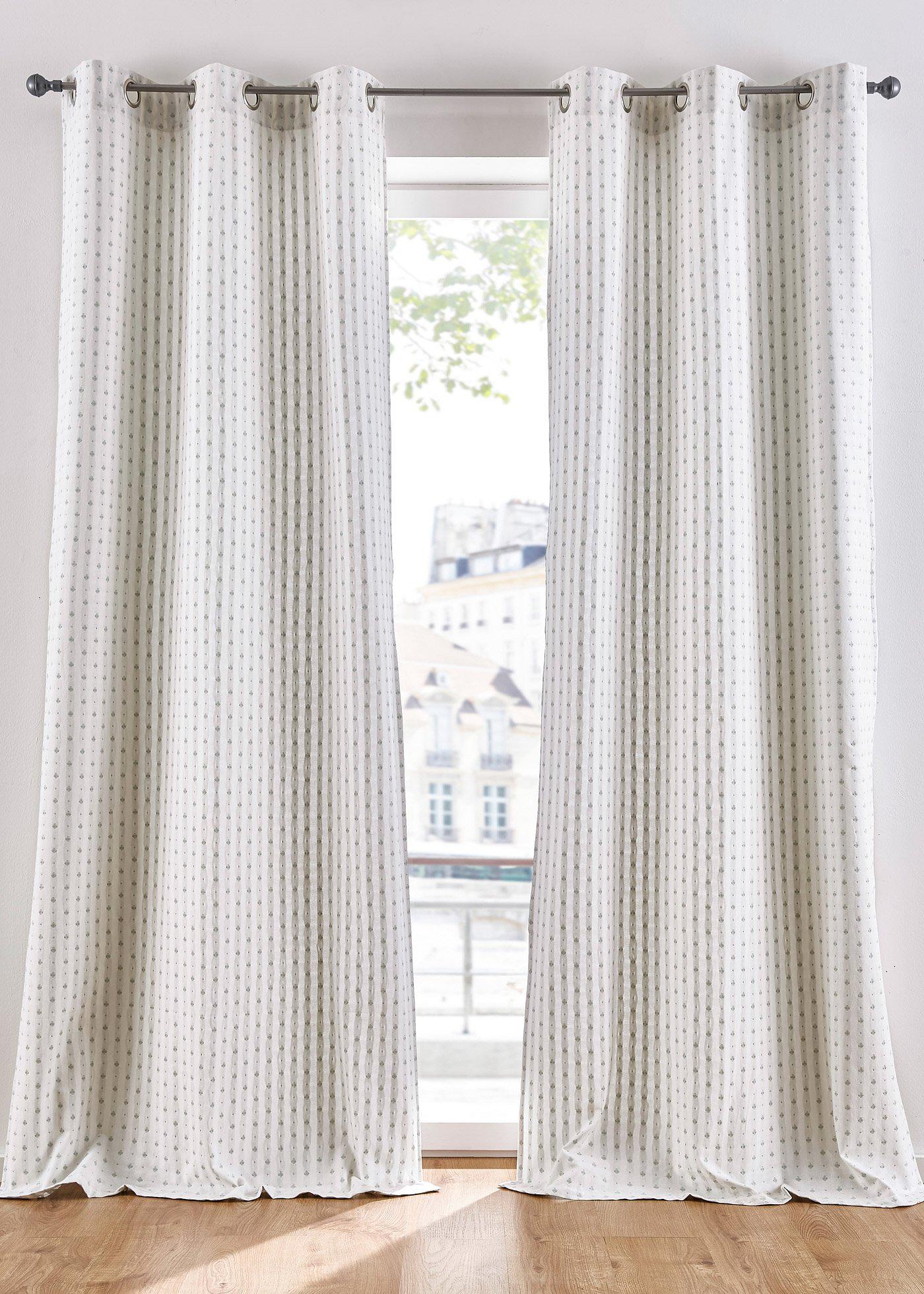 Panneau coton avec broderie (1 pce.)