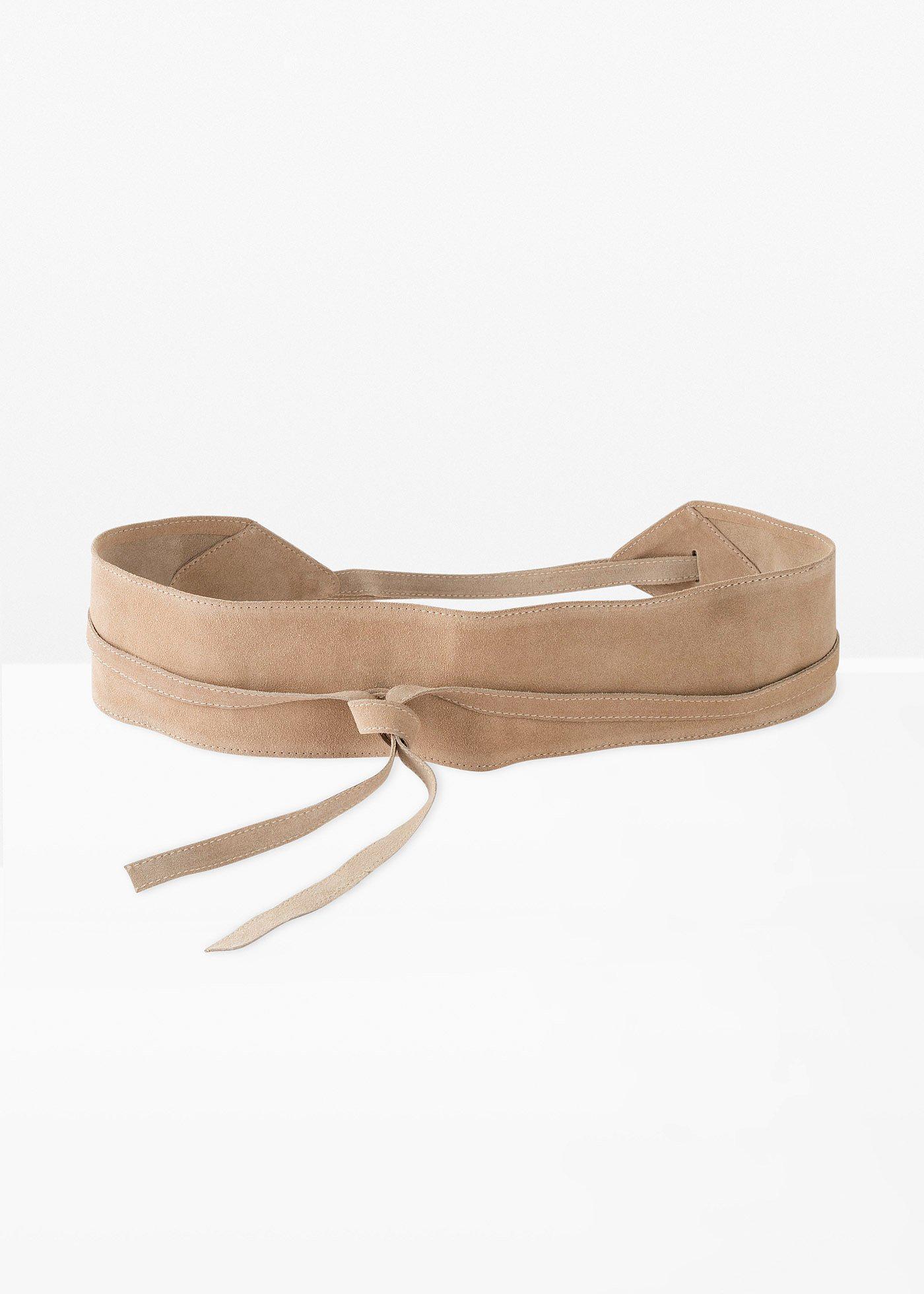 Ceinture en cuir à nouer