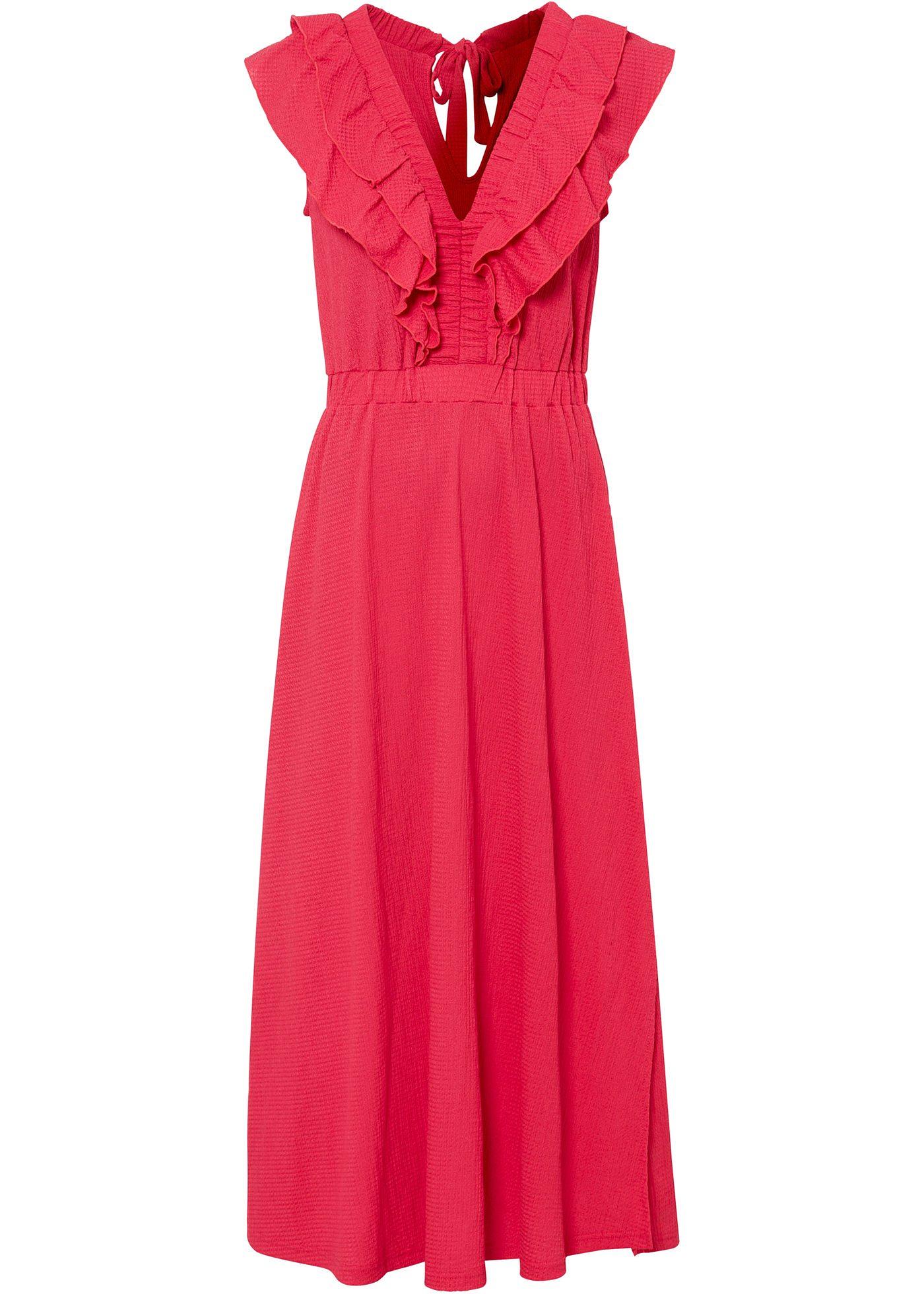 Robe longue à volants