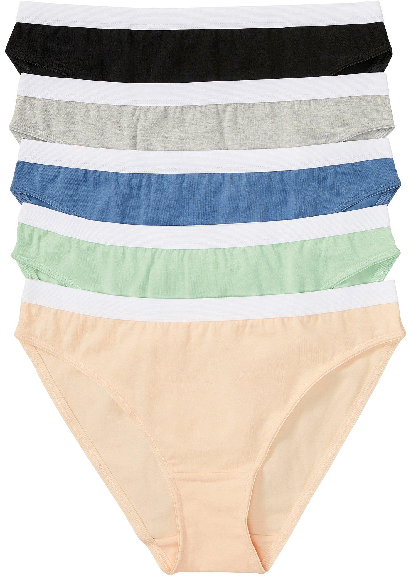 Lot de 5 slips avec coton