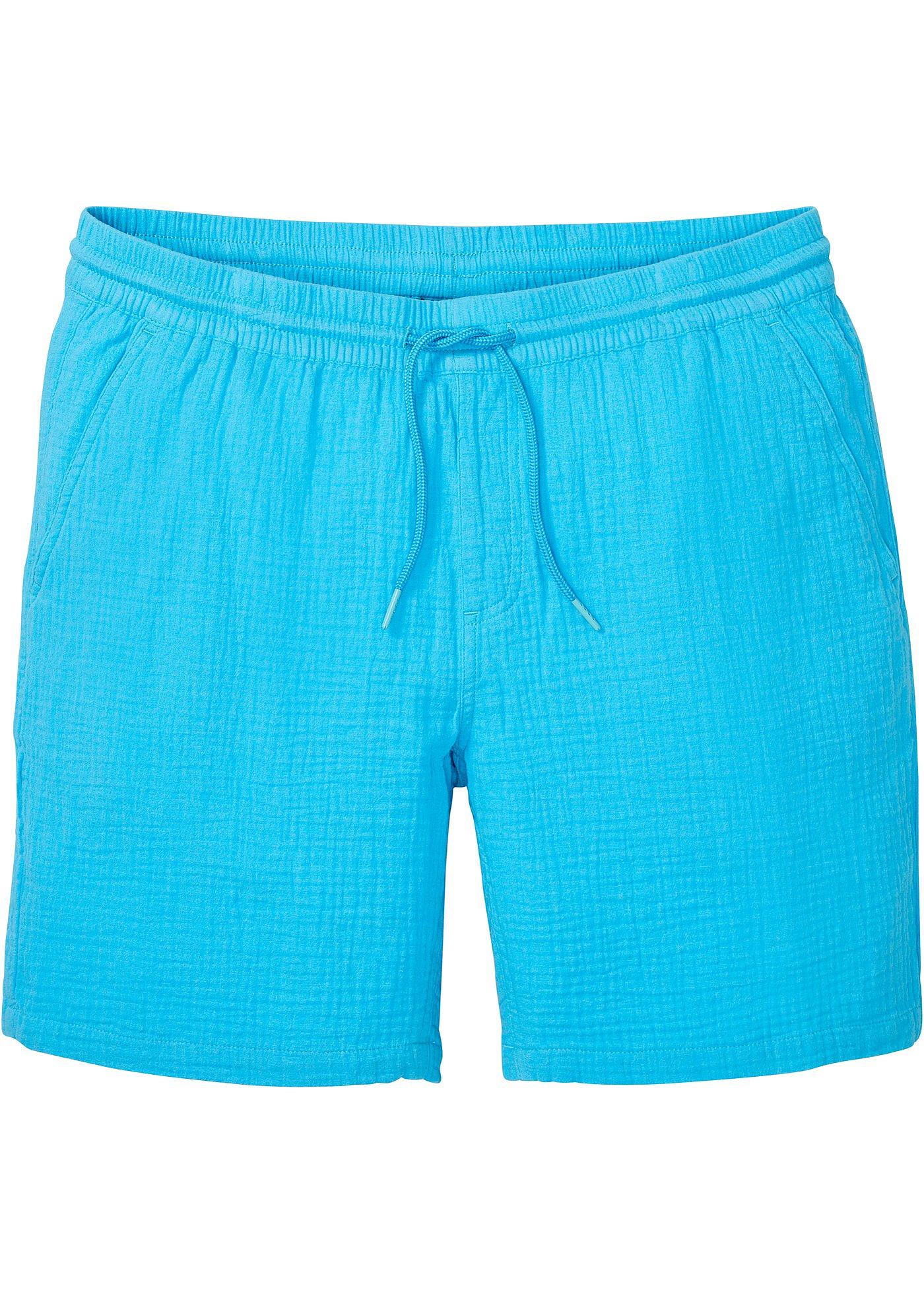 Short long en mousseline, Regular Fit