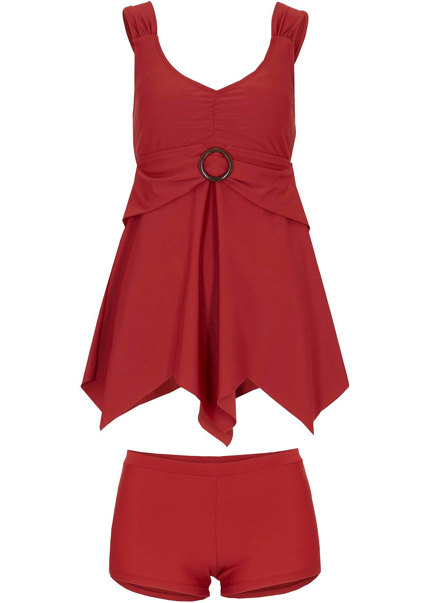 Tankini long (Ens. 2 pces.) avec polyamide recyclé