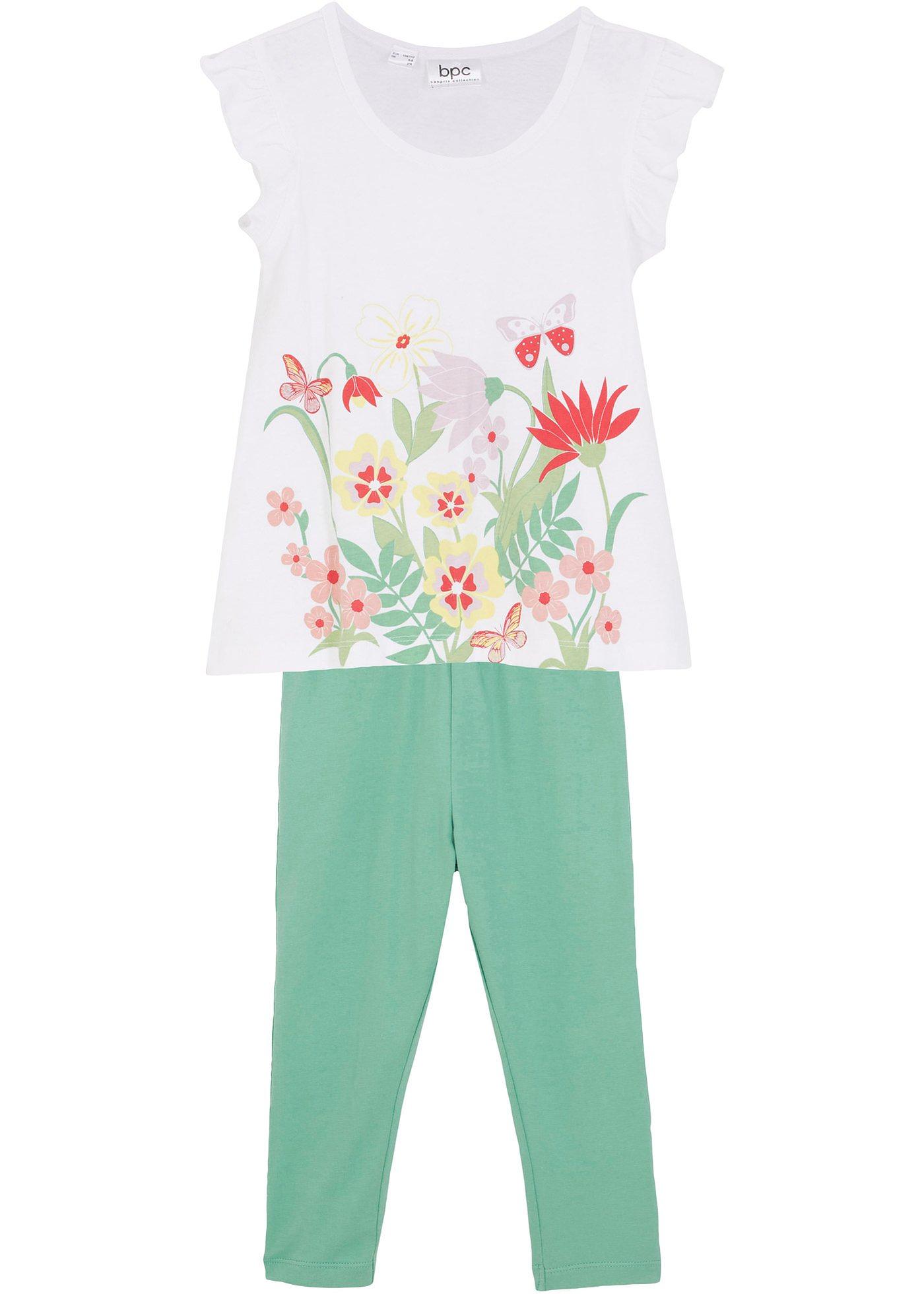 T-shirt et legging 3/4 fille (Ens. 2 pces.)