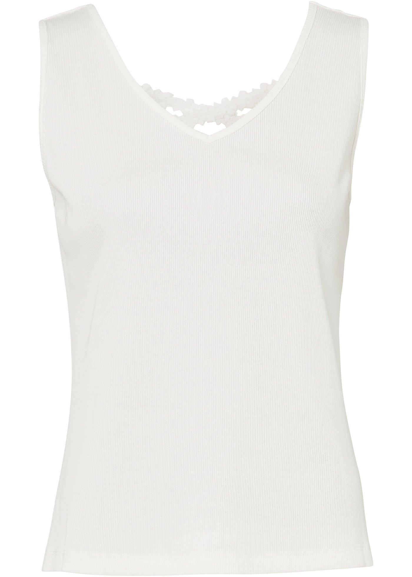 Top avec détail dentelle au dos