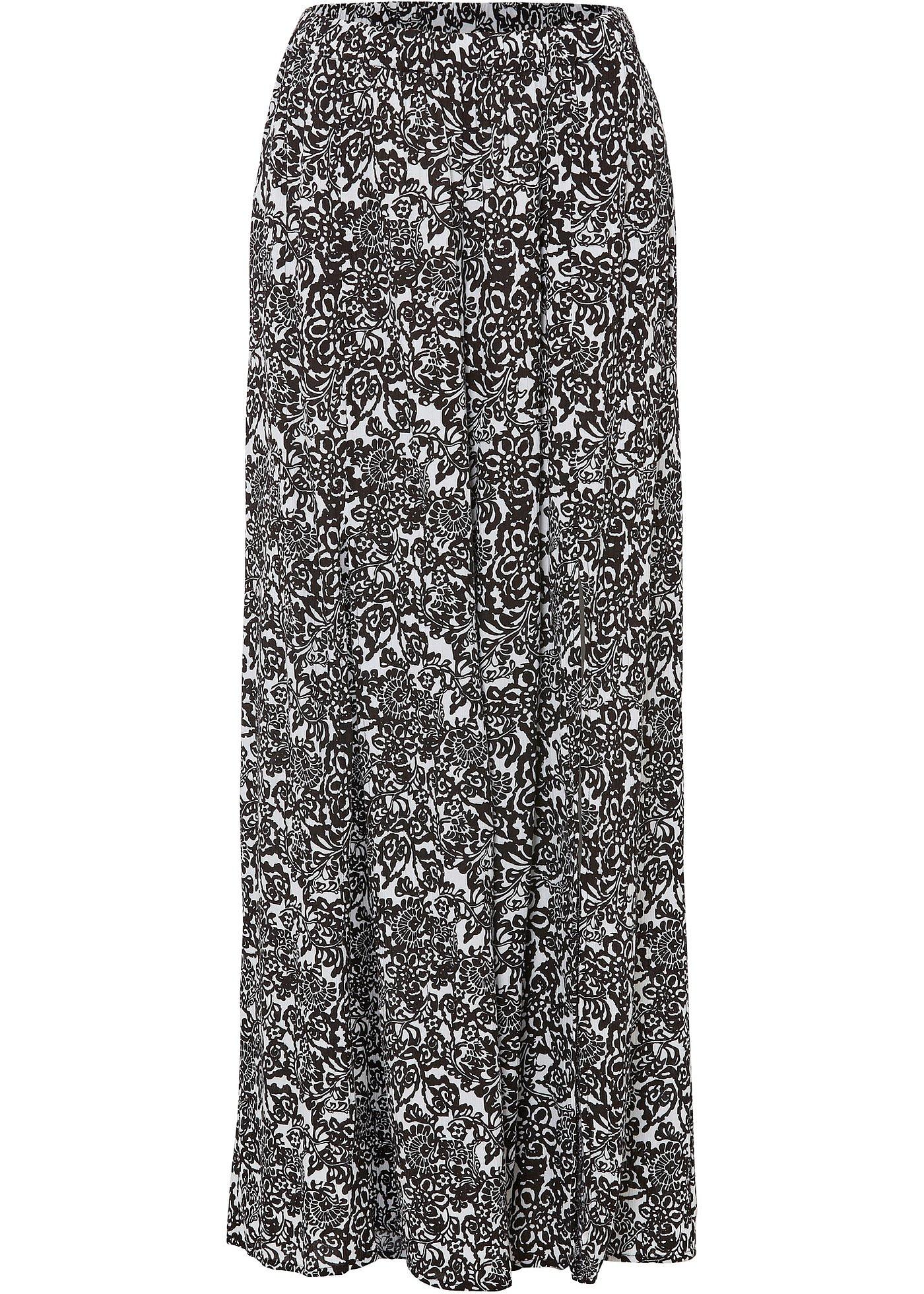 Pantalon taille haute avec longue fente