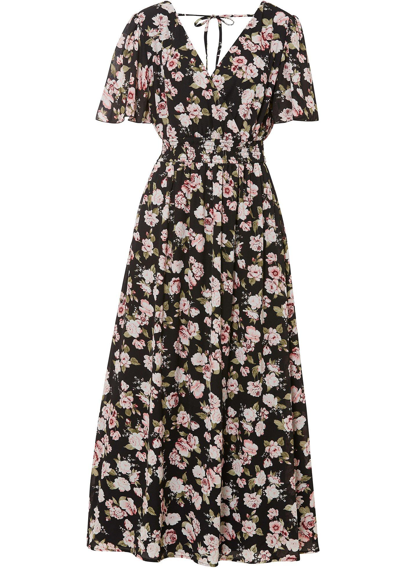 Robe longue à imprimé fleuri