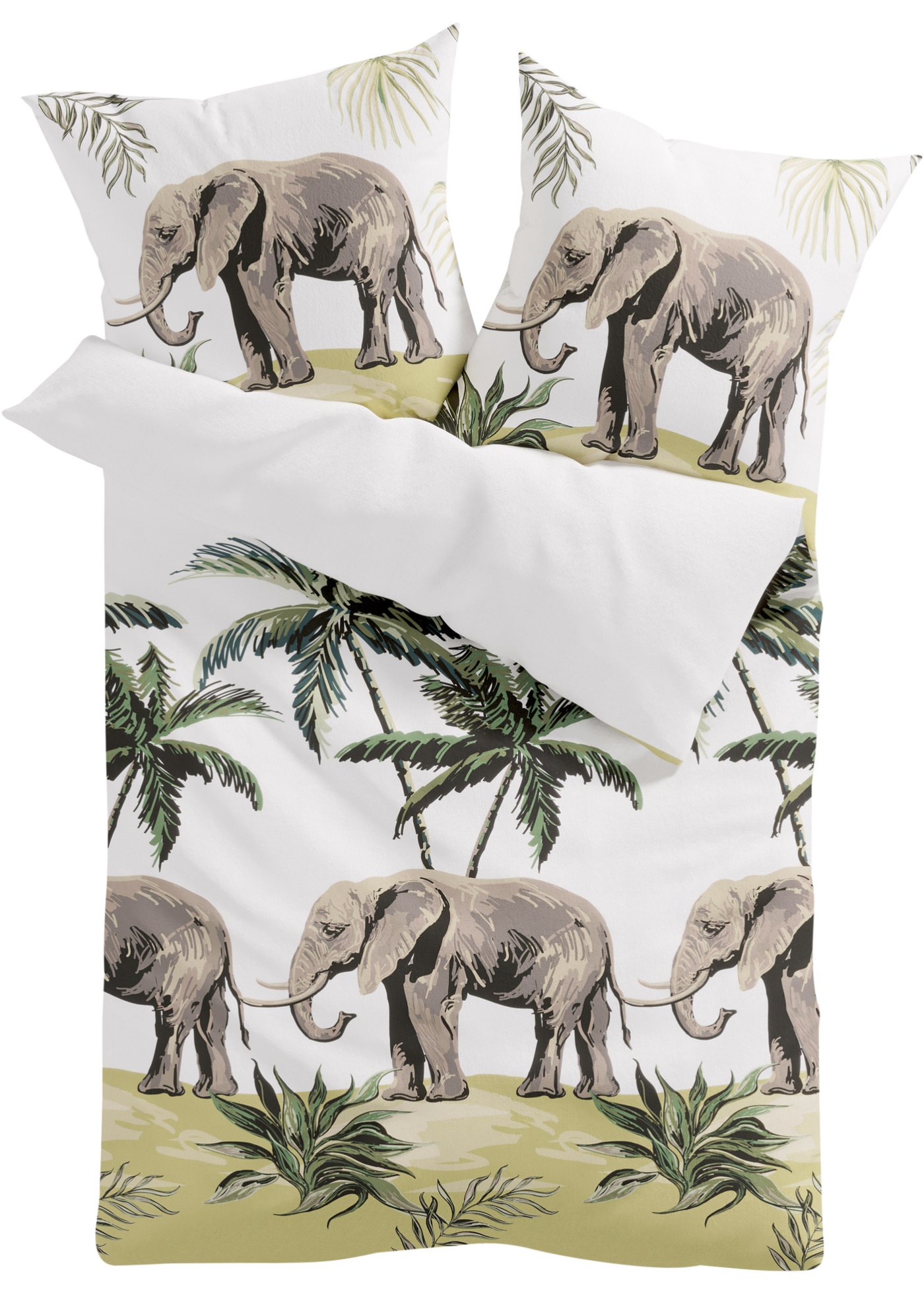 Parure de lit avec éléphants