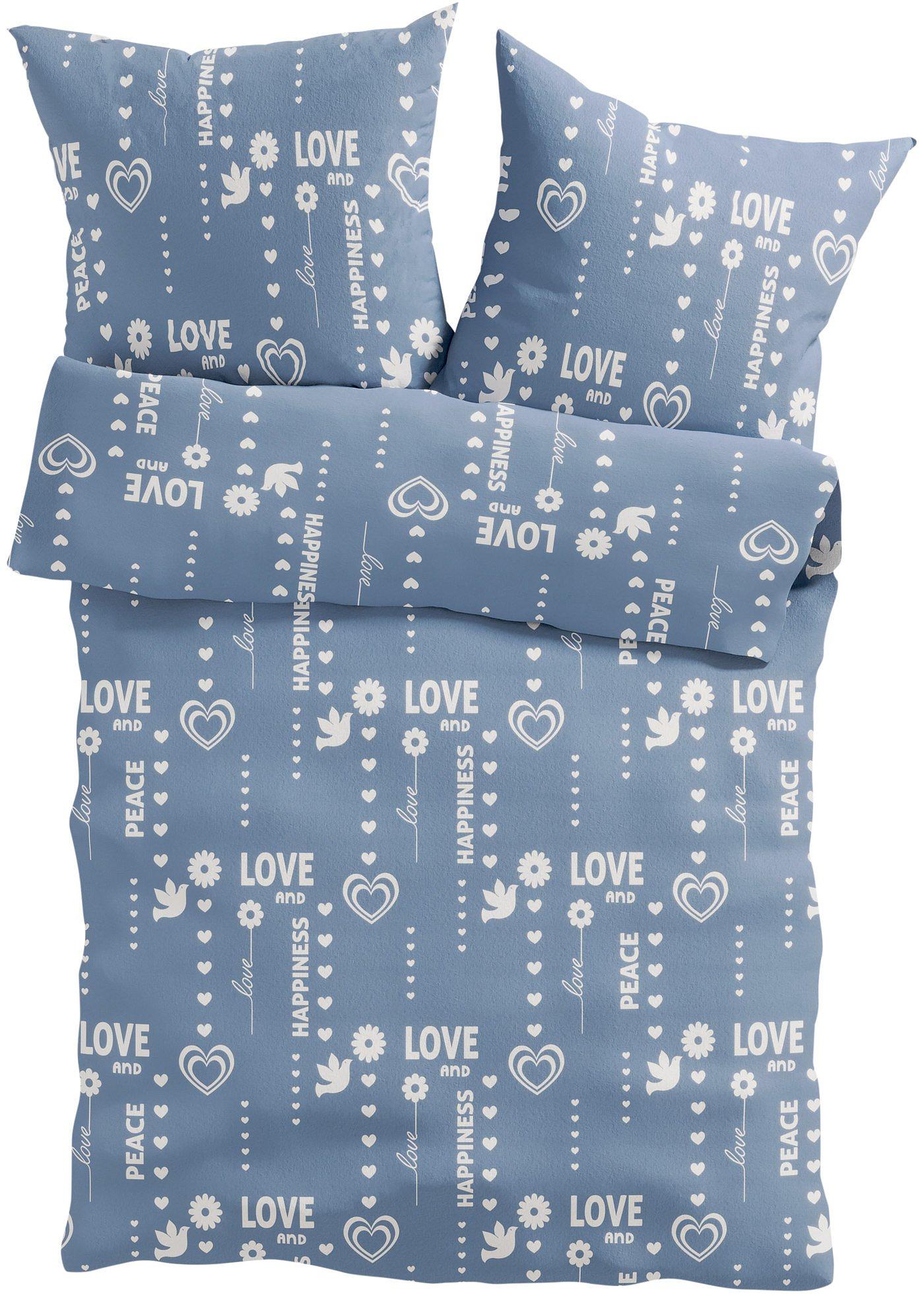 Parure de lit avec inscription