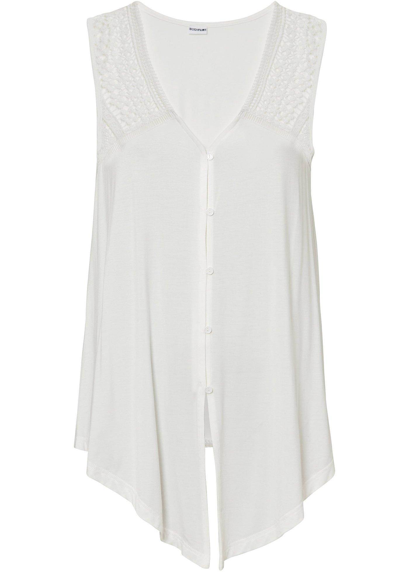 Top à dentelle en viscose