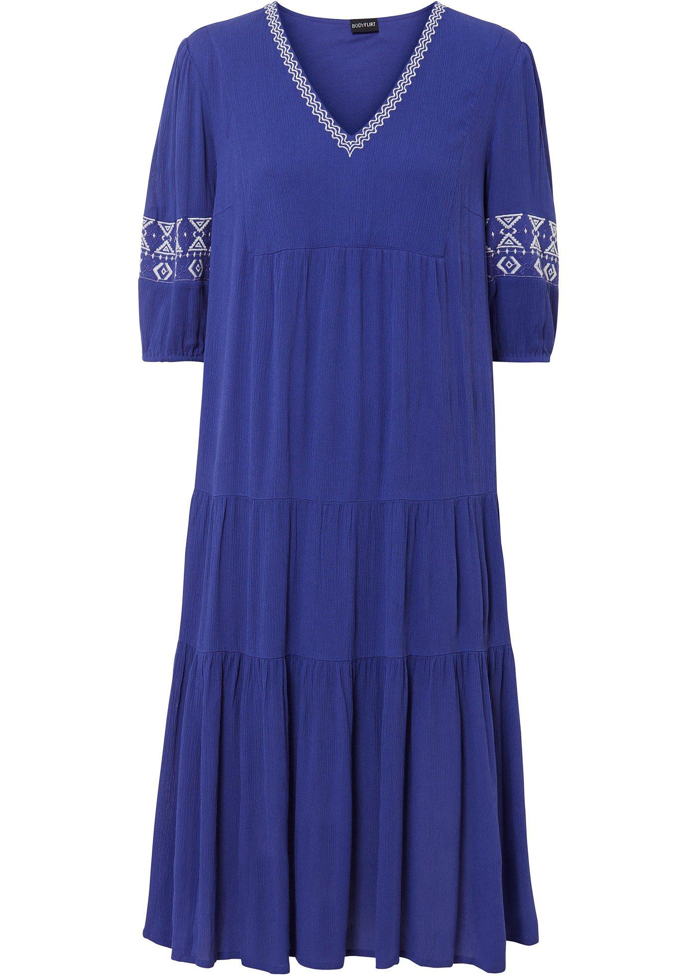 Robe longue à broderie