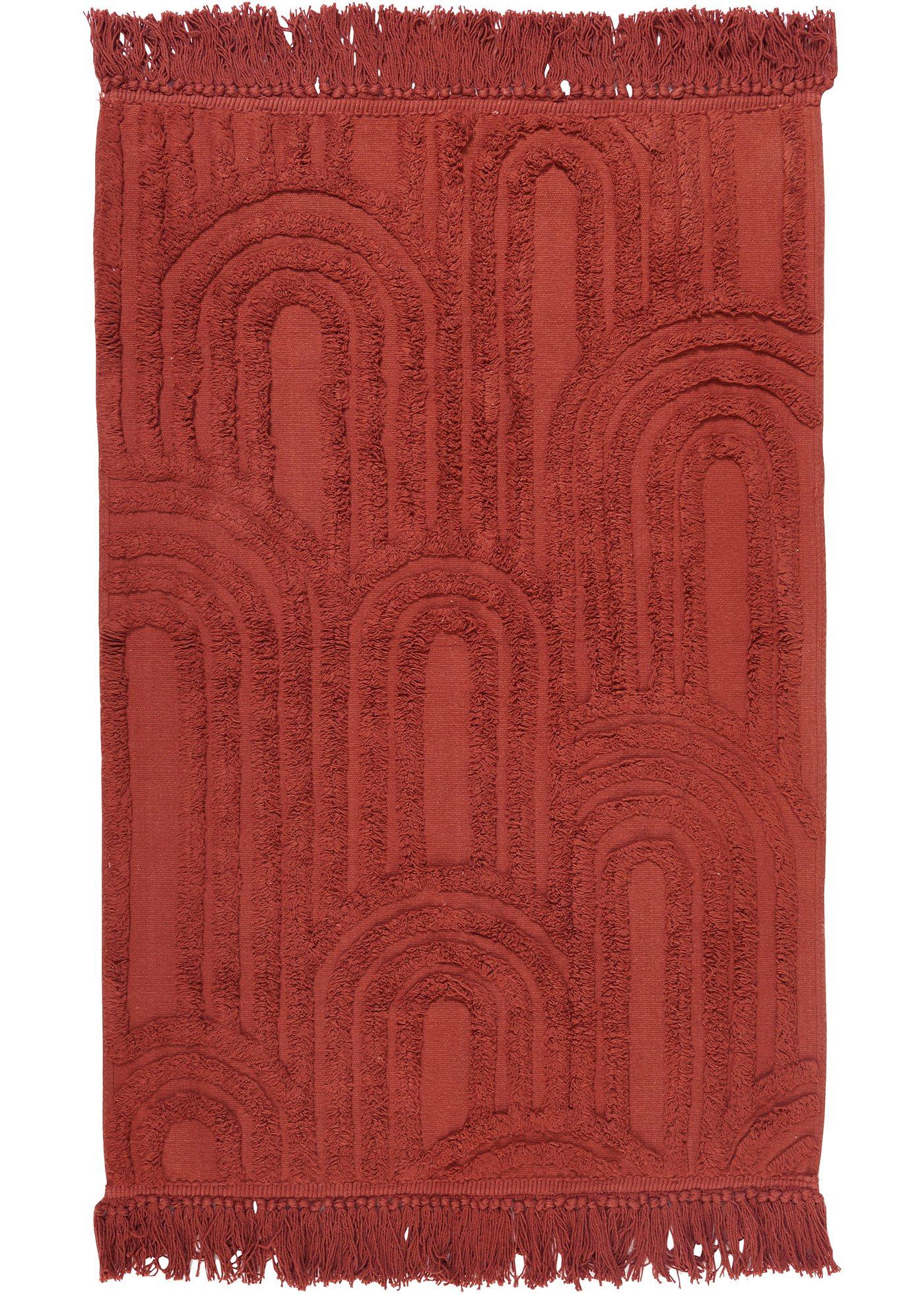 Tapis de salle de bain avec structure en relief