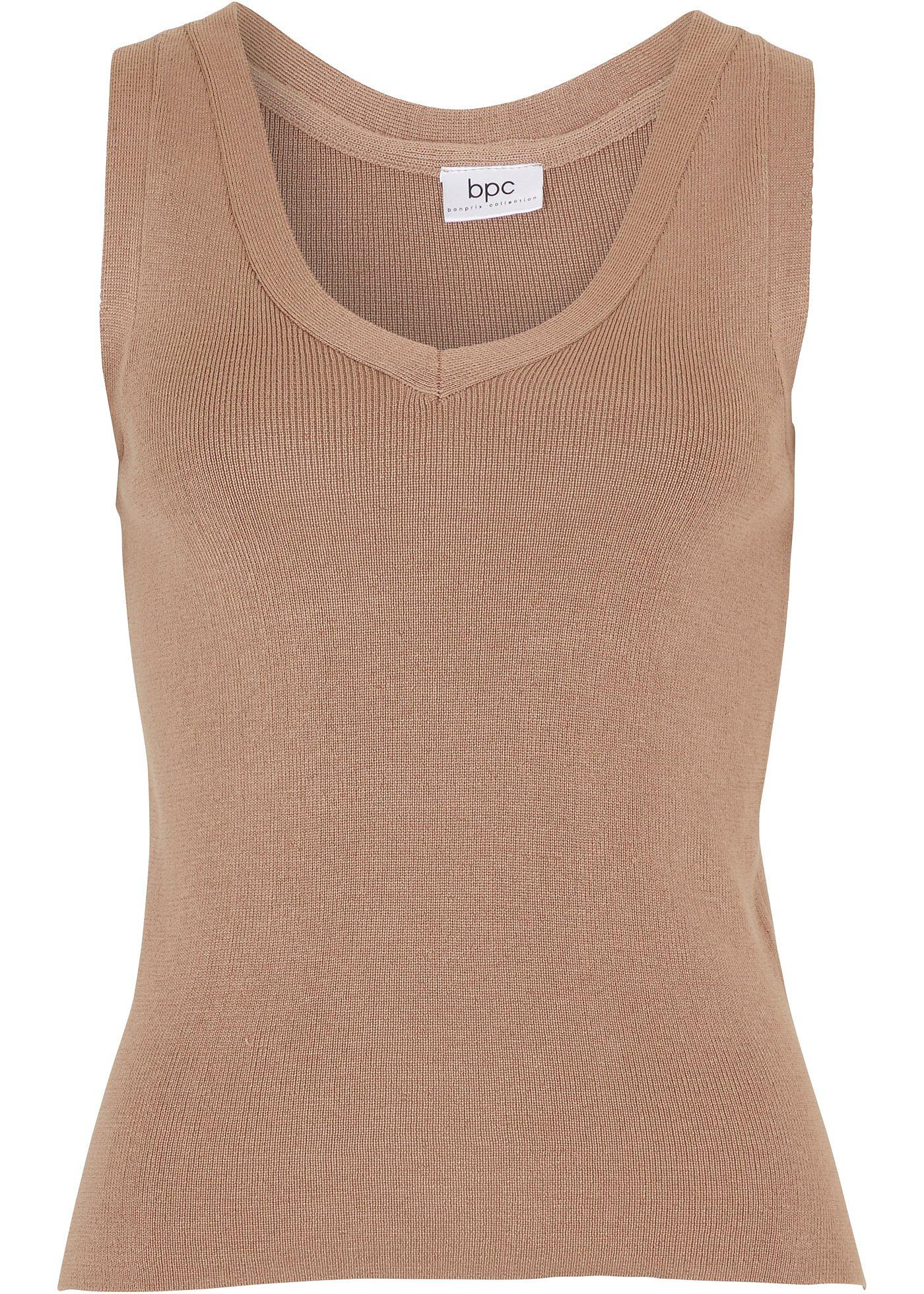 Top en maille léger avec décolleté en V