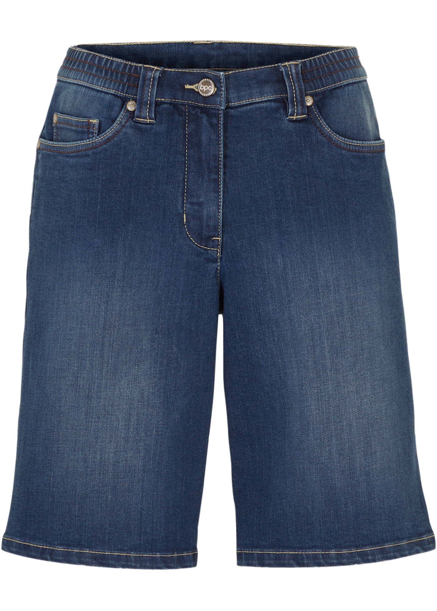 bermuda en jean extensible avec taille confortable