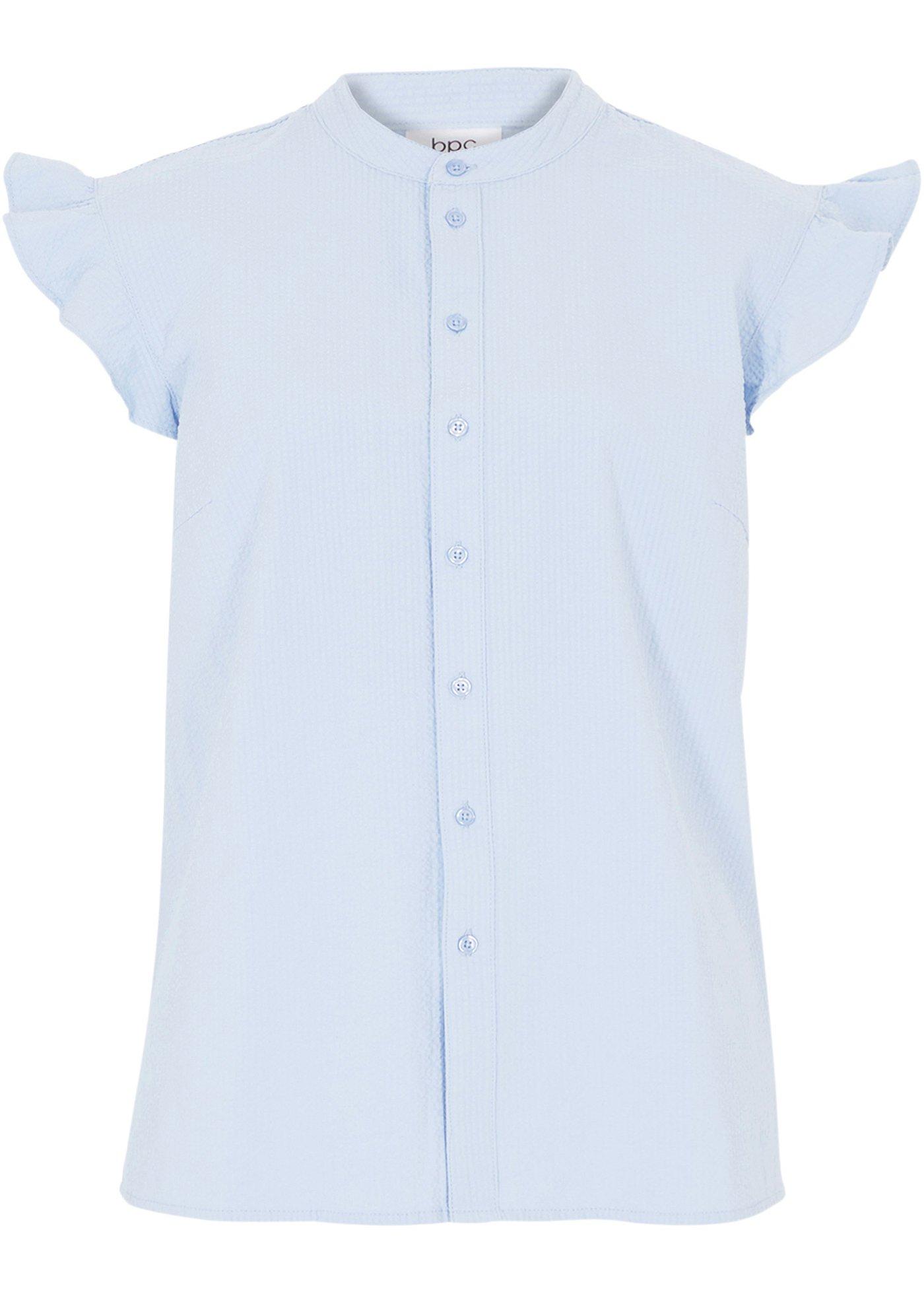 Image de Blouse en crépon de coton avec manches papillon