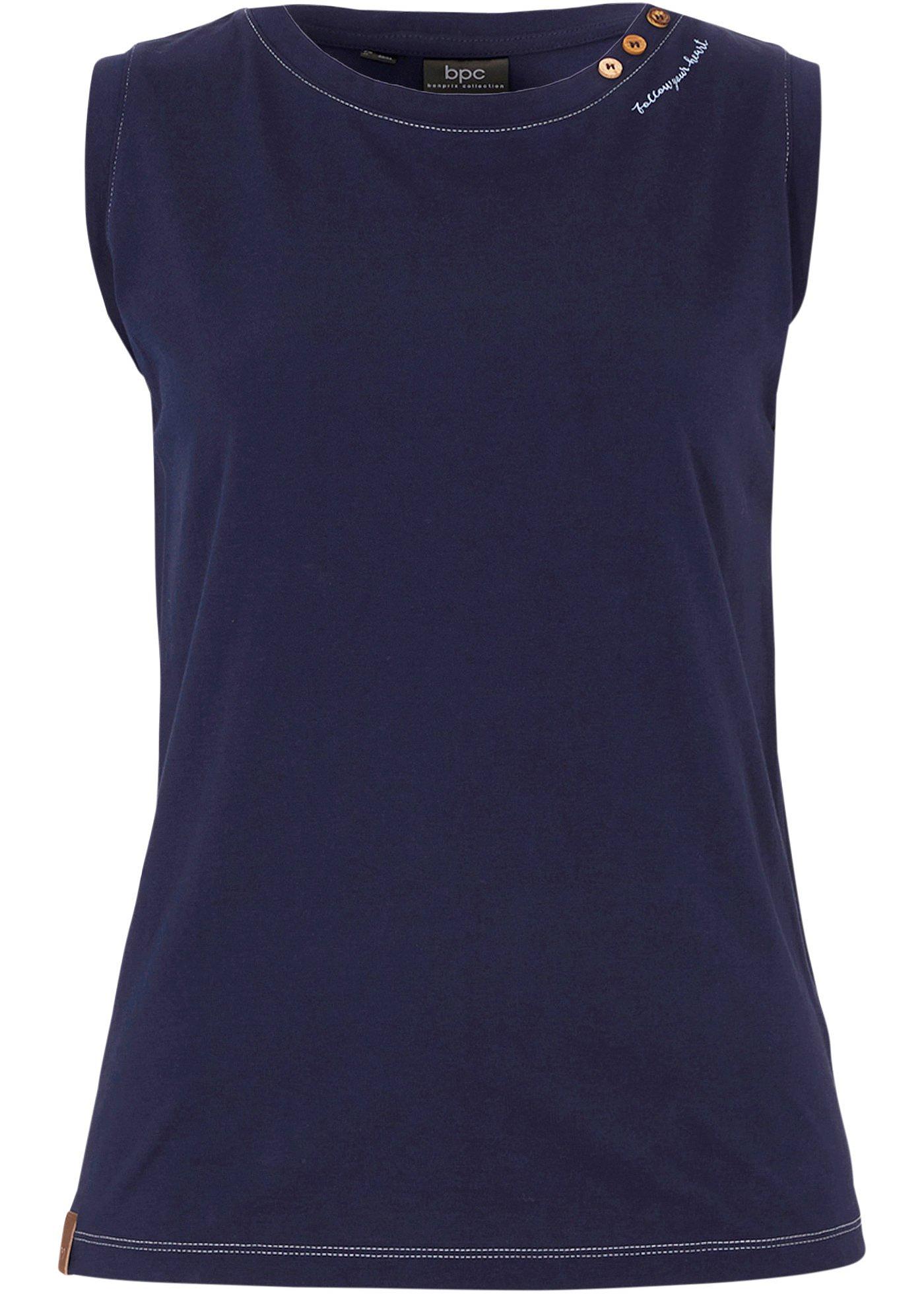 Top avec boutons décoratifs