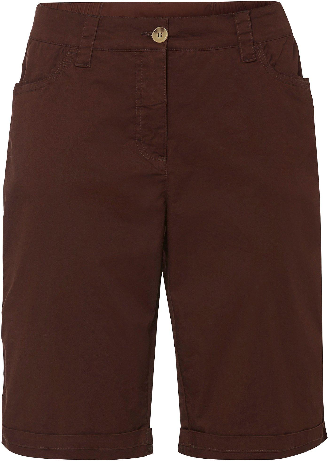 Bermuda paper touch en coton à taille confortable