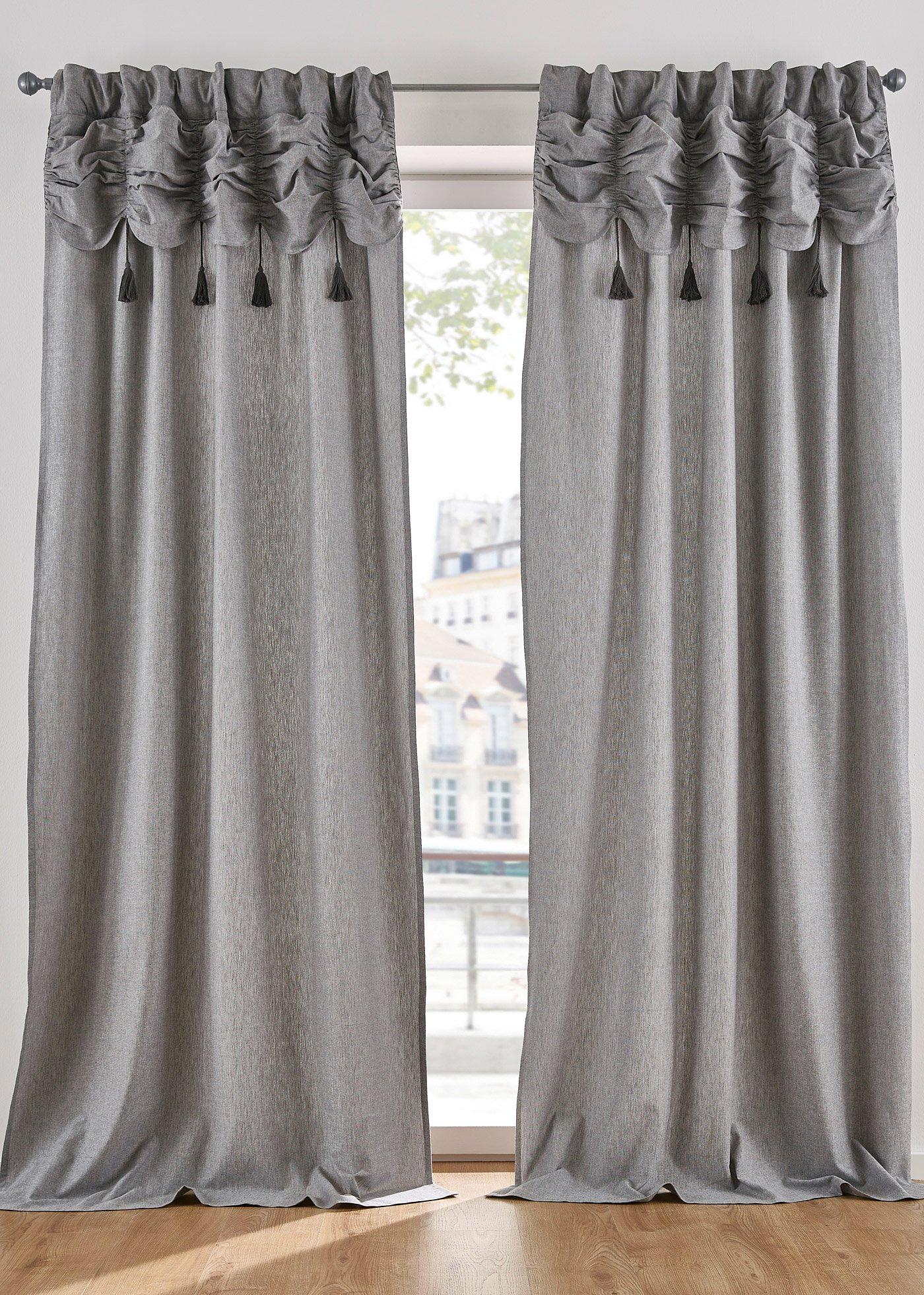 Panneau avec décor froncé (1 pce.)