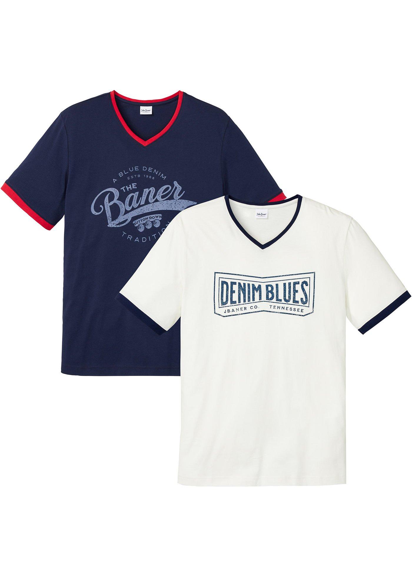 Image de Lot de 2 T-shirts à col V