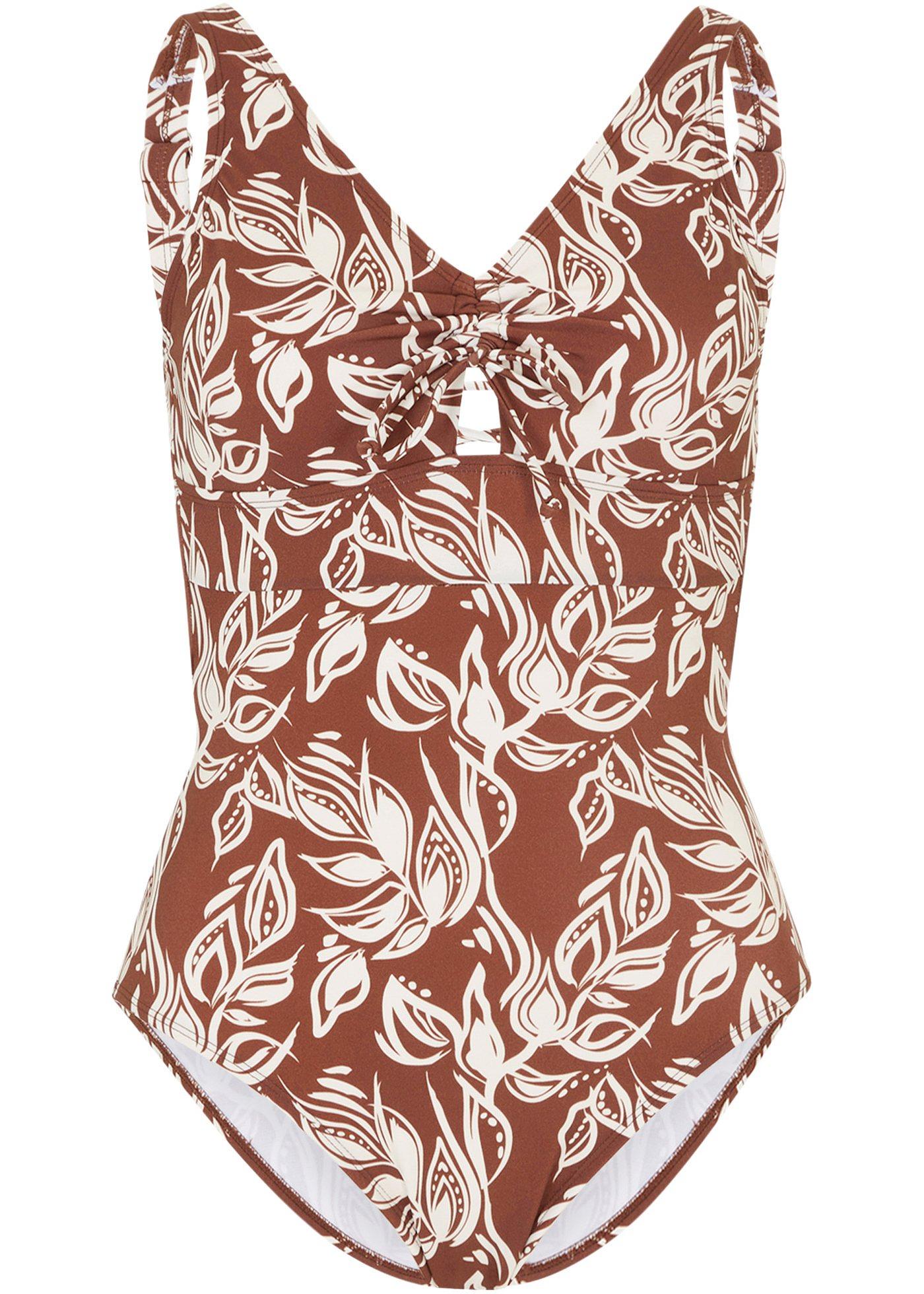 Maillot 1 pièce sculptant avec polyamide recyclé, effet sculptant léger