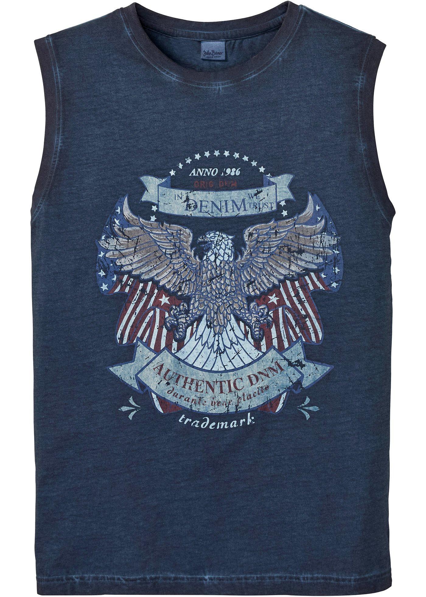 T-shirt muscle avec effet délavé