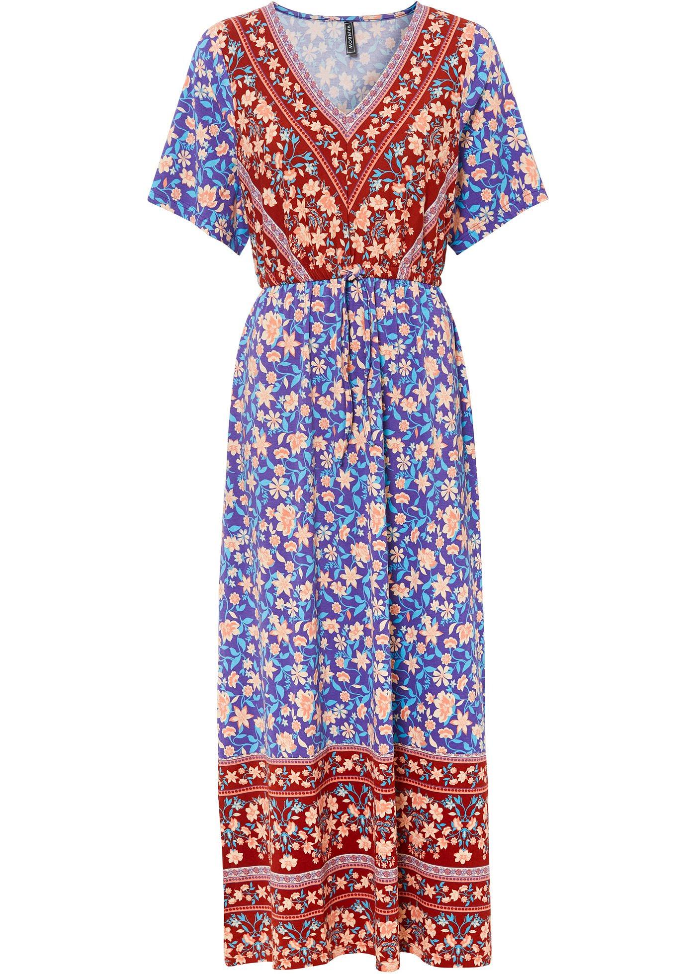 Robe longue en jersey viscose