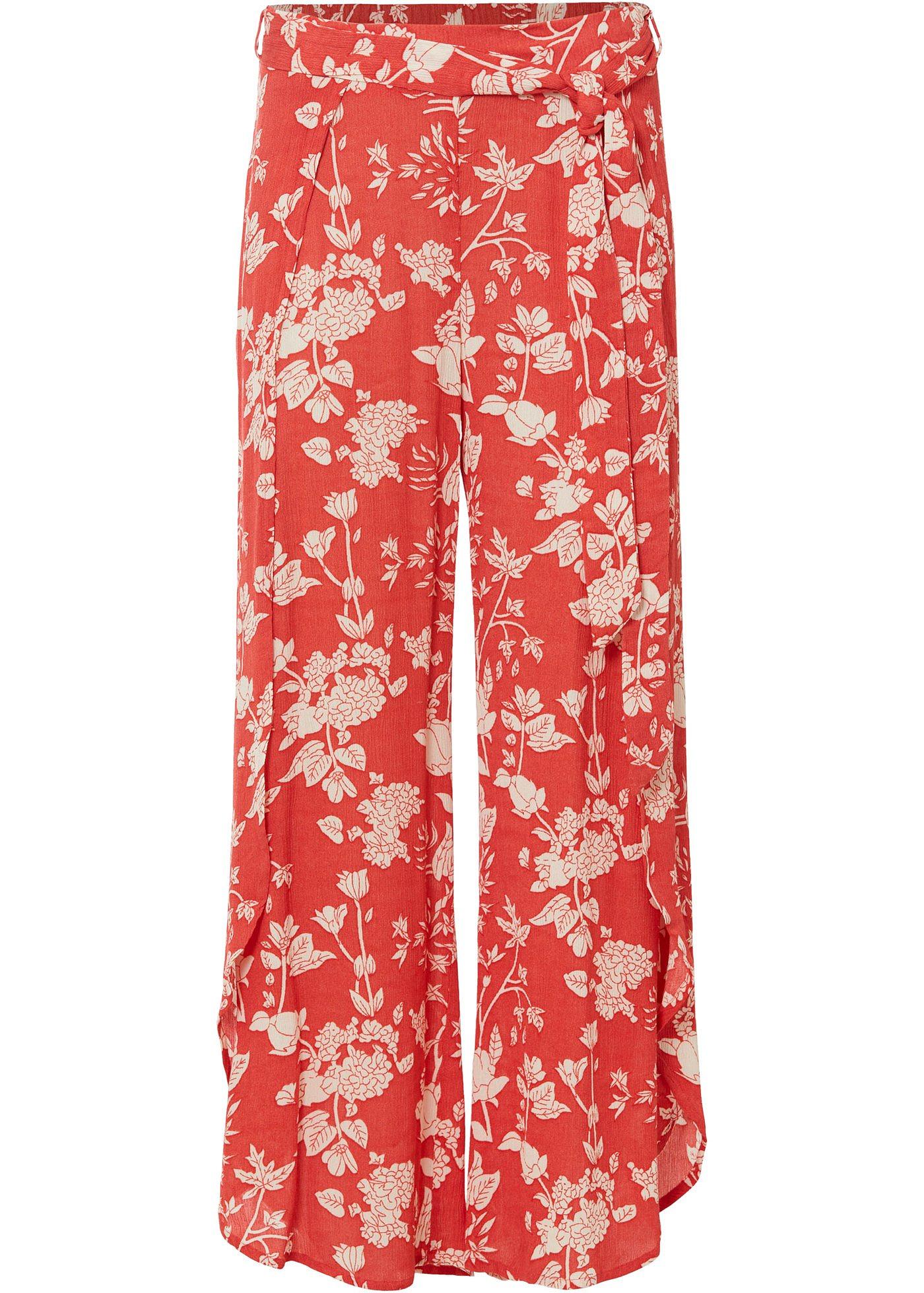 Jupe-culotte imprimée style portefeuille en viscose