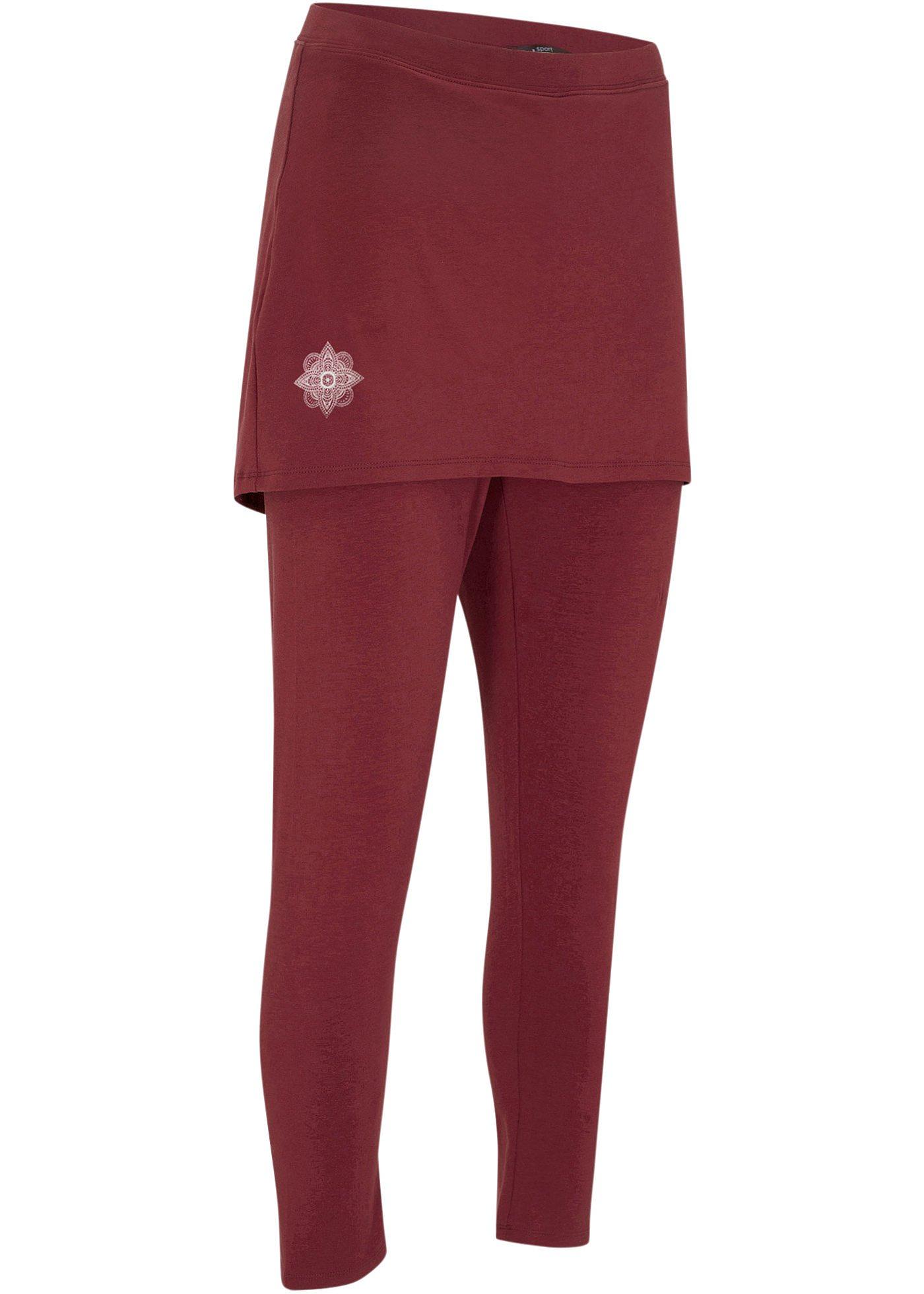 Legging de sport avec jupe, longueur 3/4