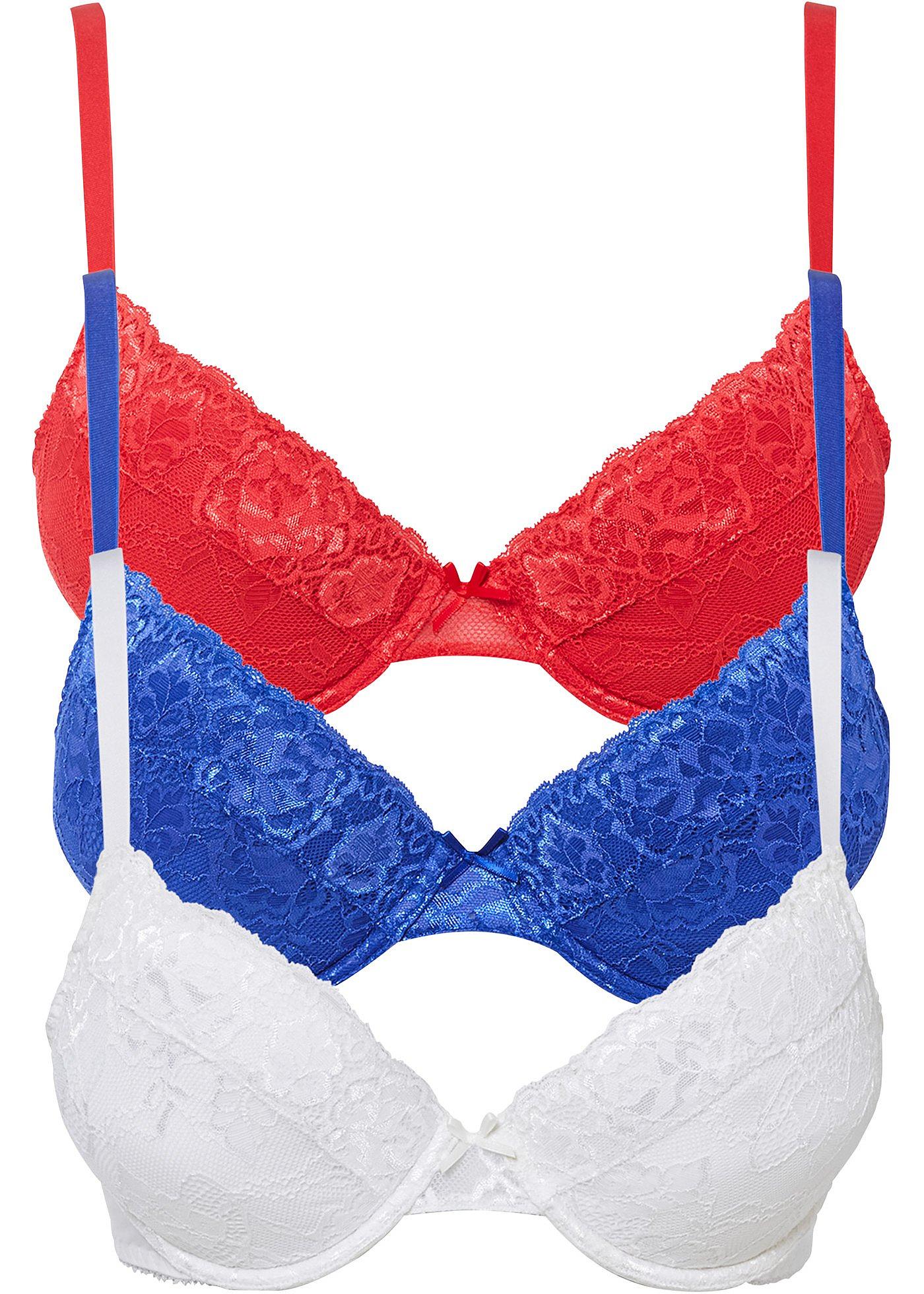 Lot de 3 soutiens-gorge push-up avec armatures