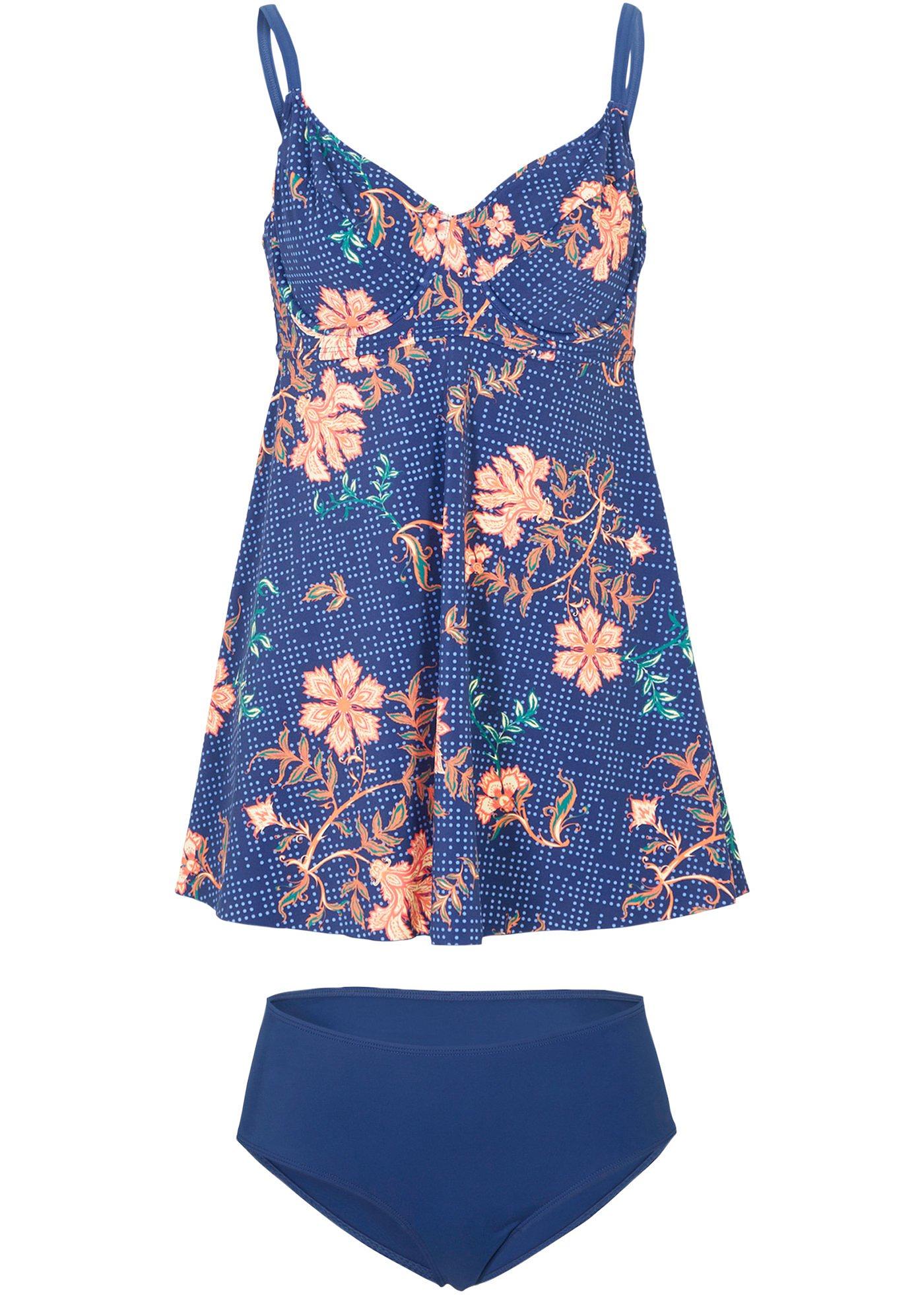 Tankini à armatures (Ens. 2 pces.) avec polyamide recyclé