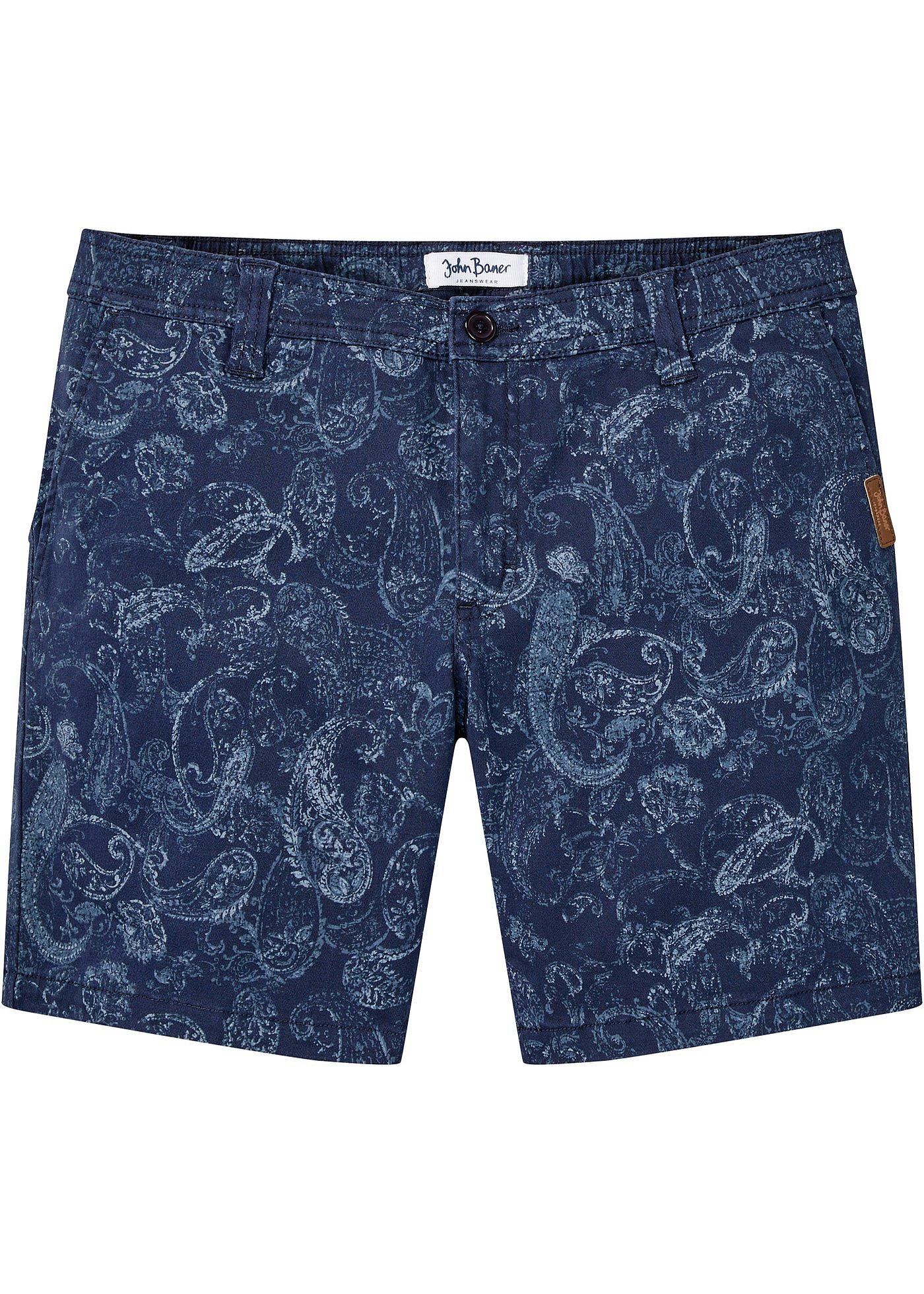 Short long avec imprimé paisley, Loose Fit