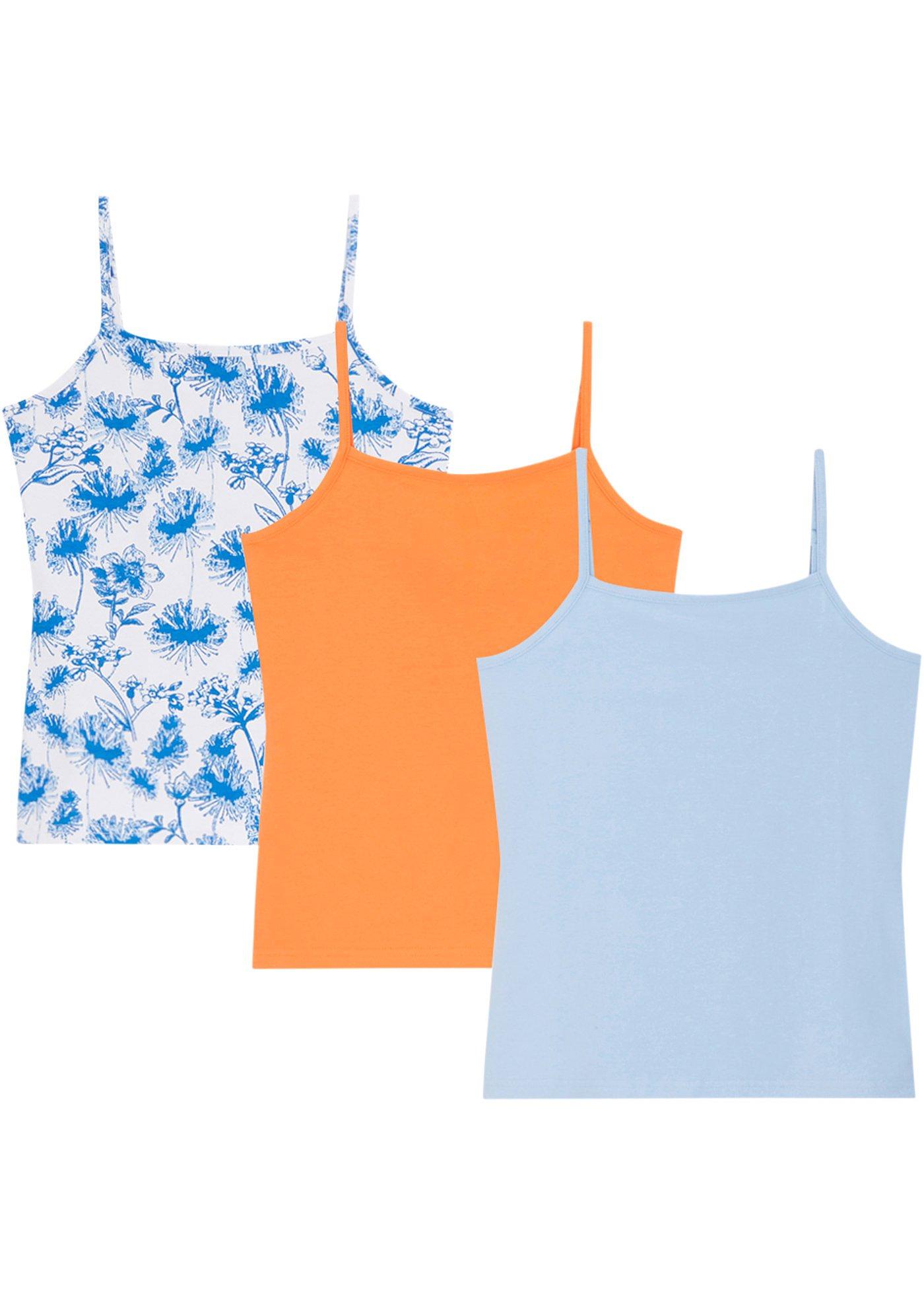 Lot de 3 tops à bretelles spaghetti fille