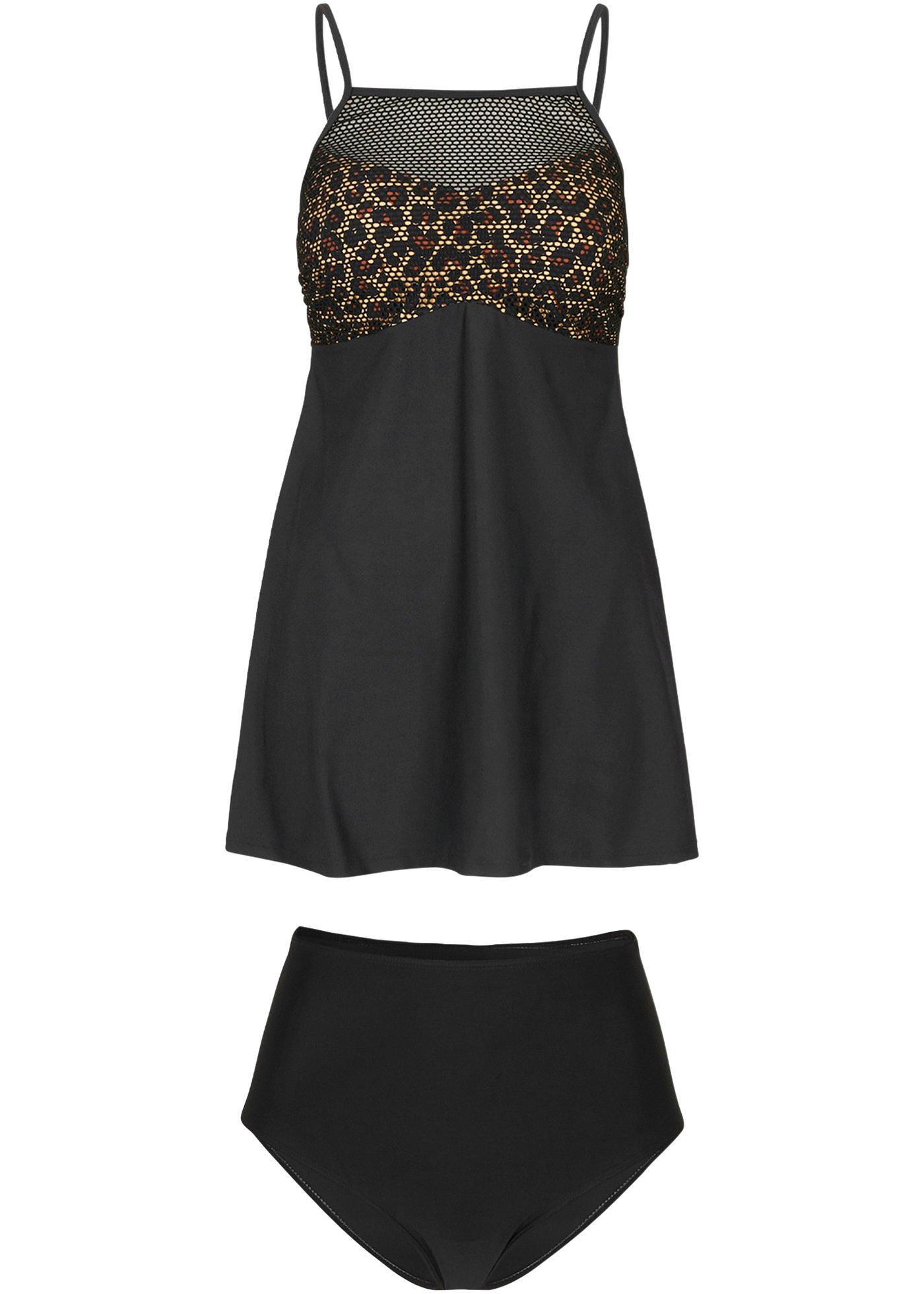 Tankini long (Ens. 2 pces.) avec polyamide recyclé