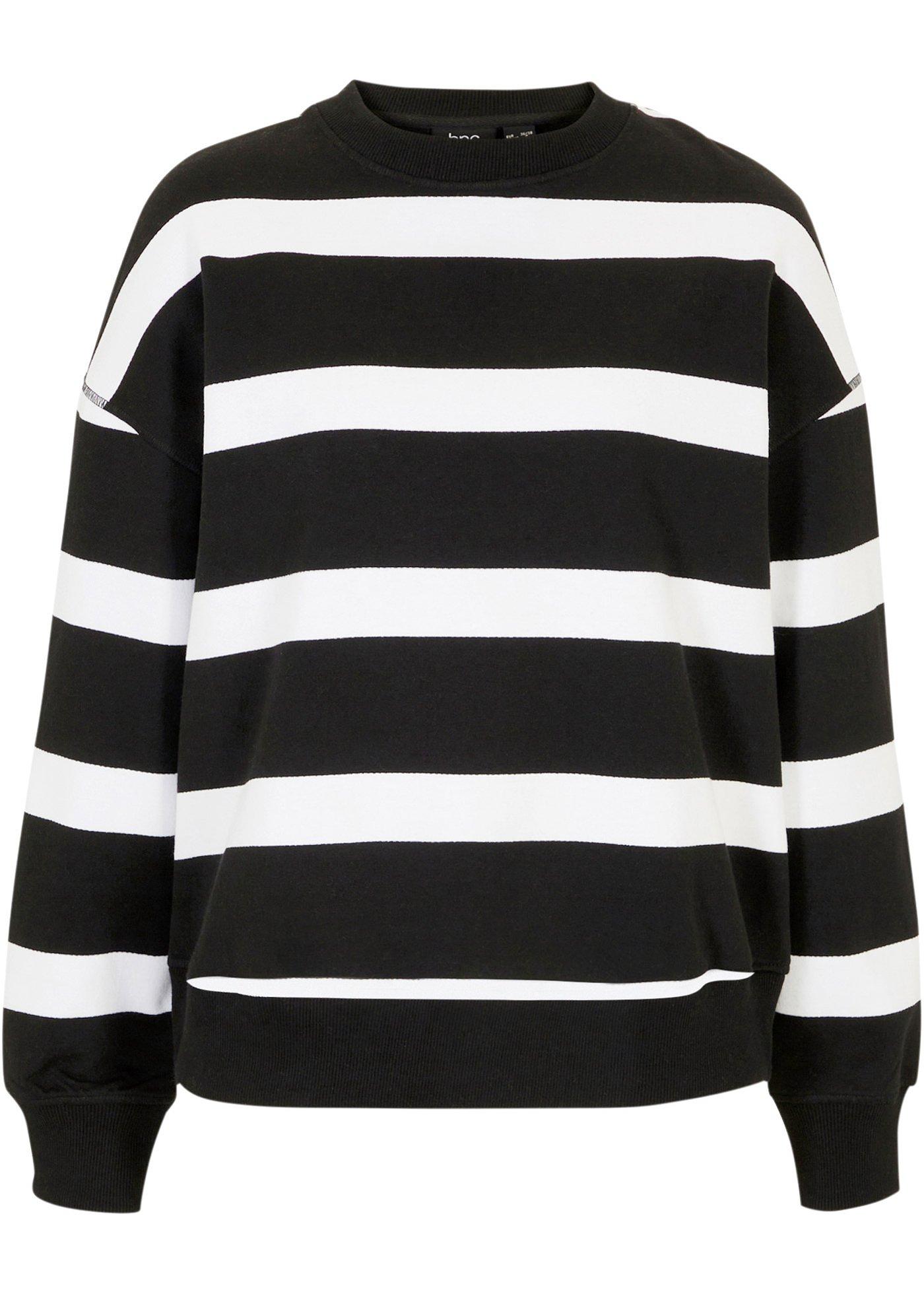 Sweat-shirt oversize rayé