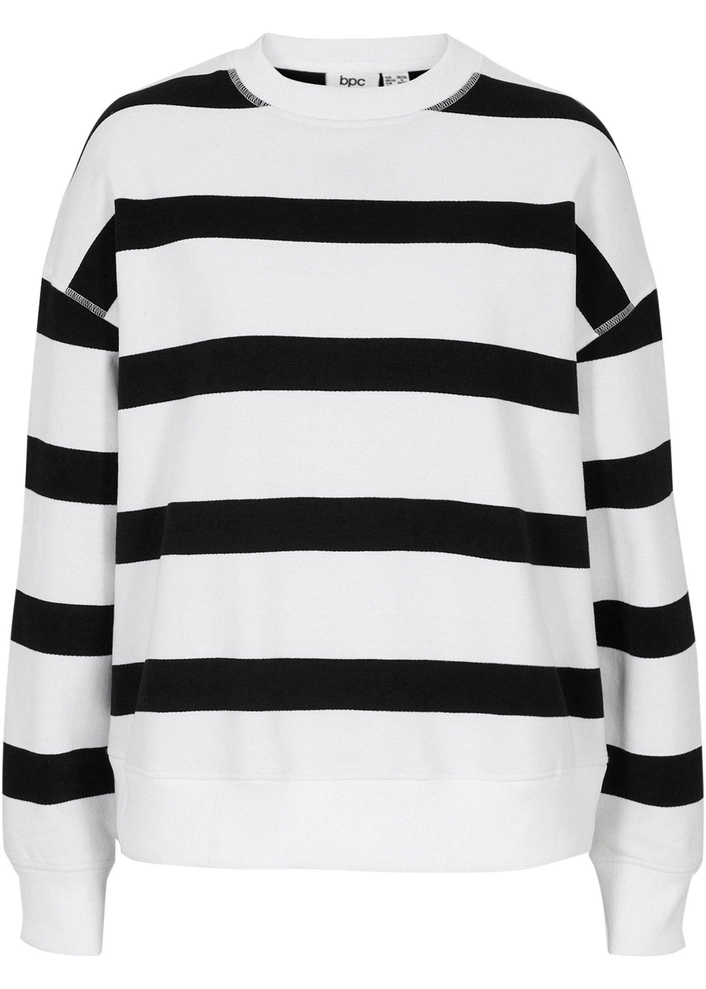 Sweat-shirt oversize rayé