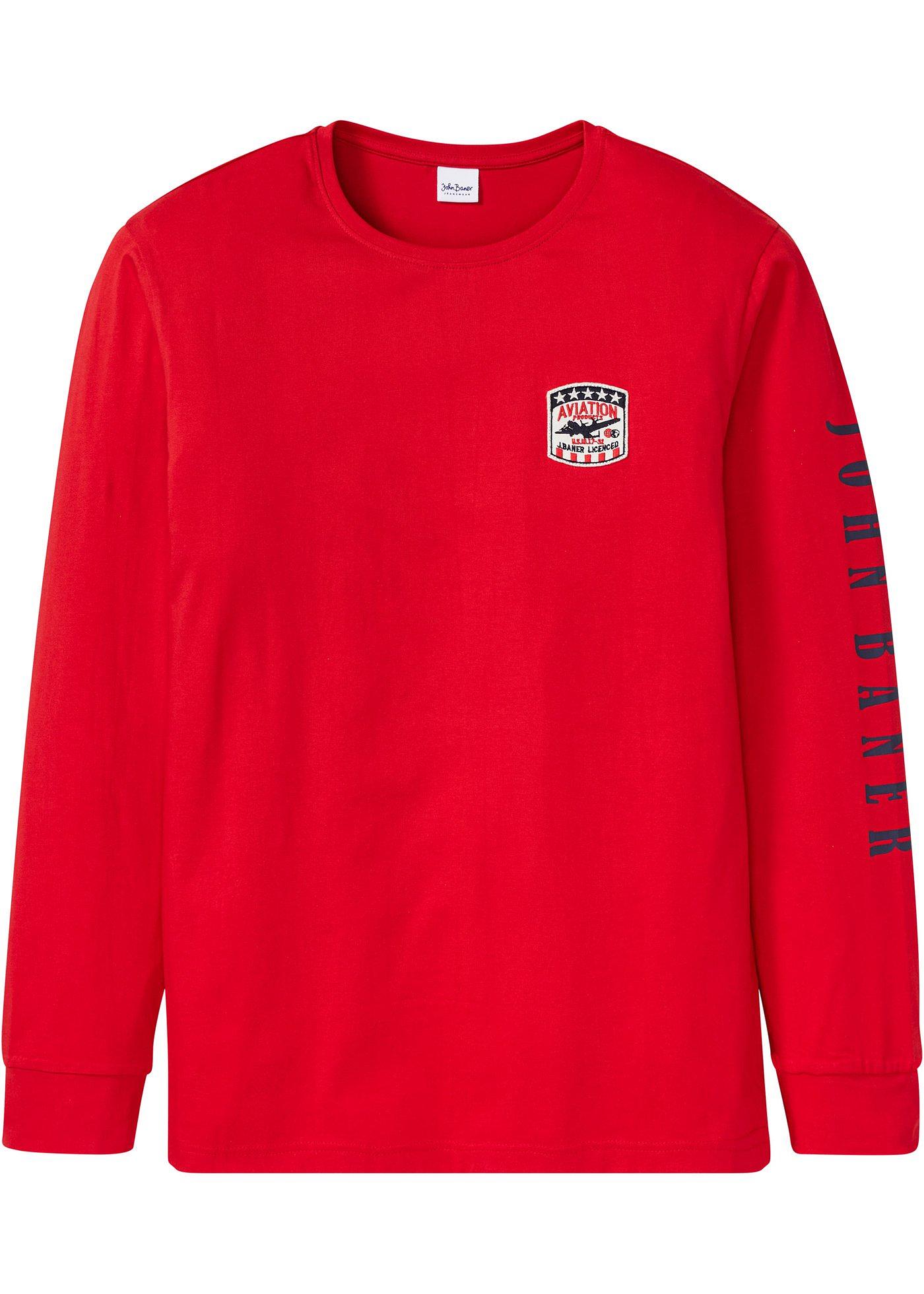 T-shirt manches longues avec imprimé manche