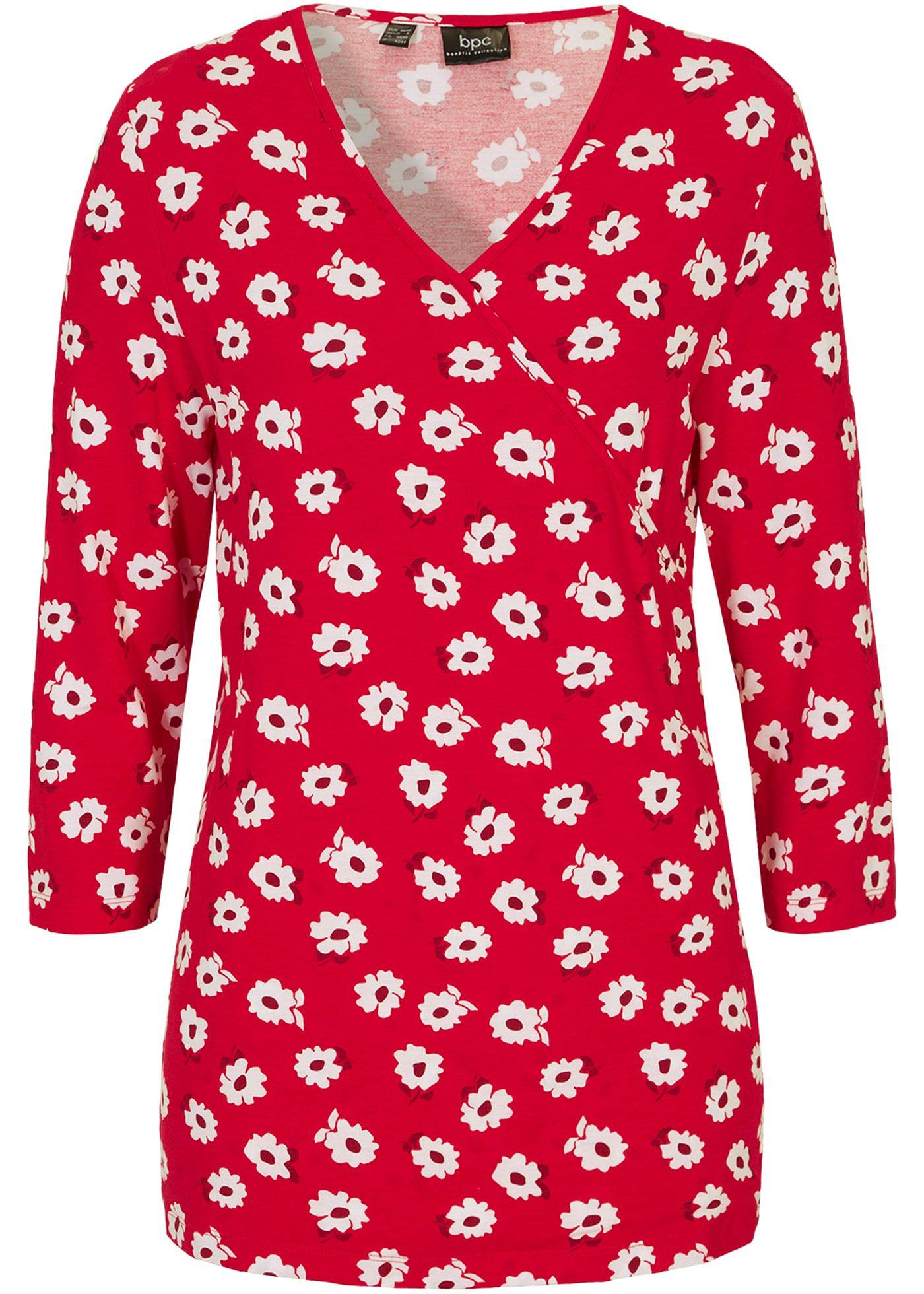 T-shirt style portefeuille à manches 3/4