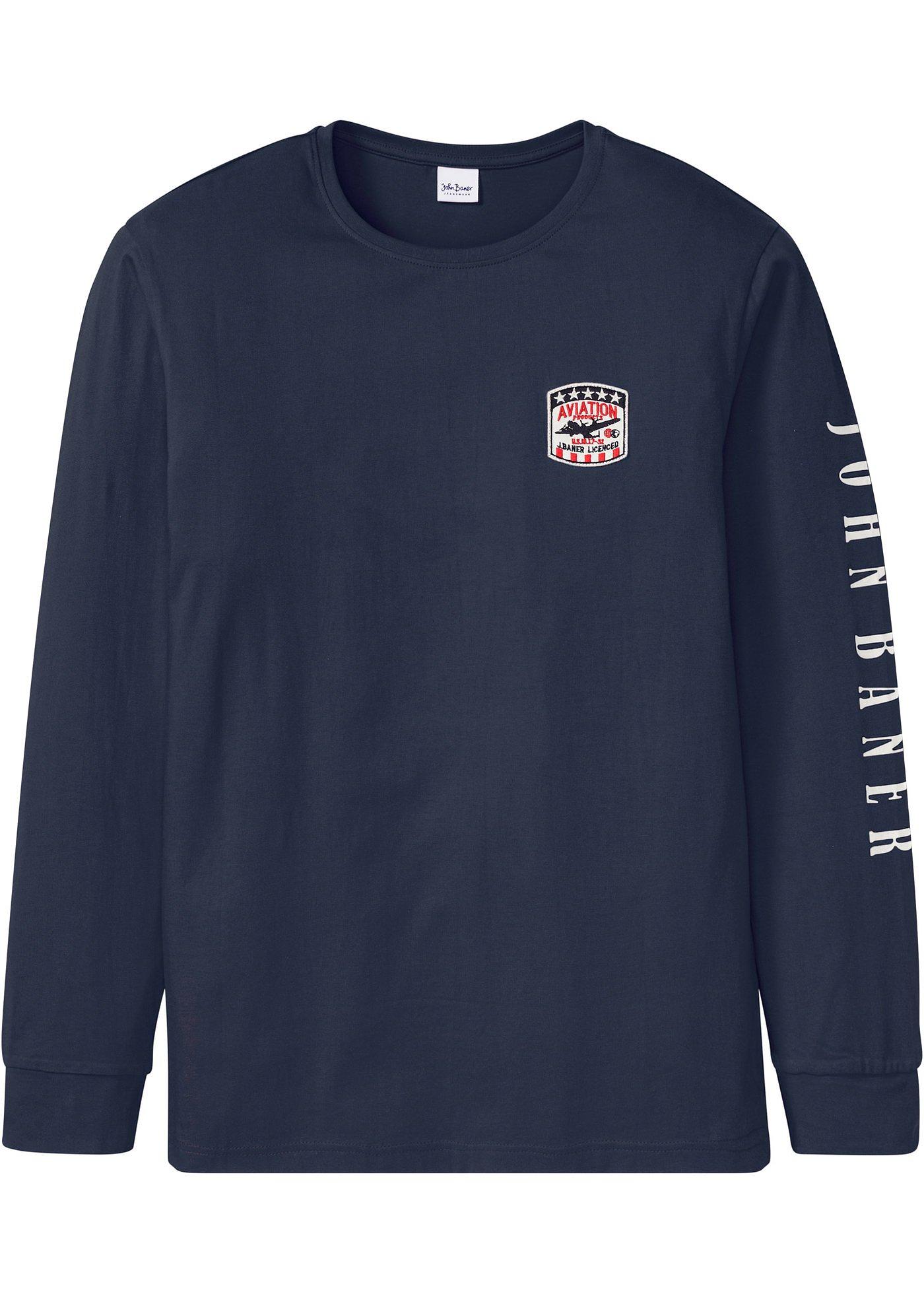 T-shirt manches longues avec imprimé manche