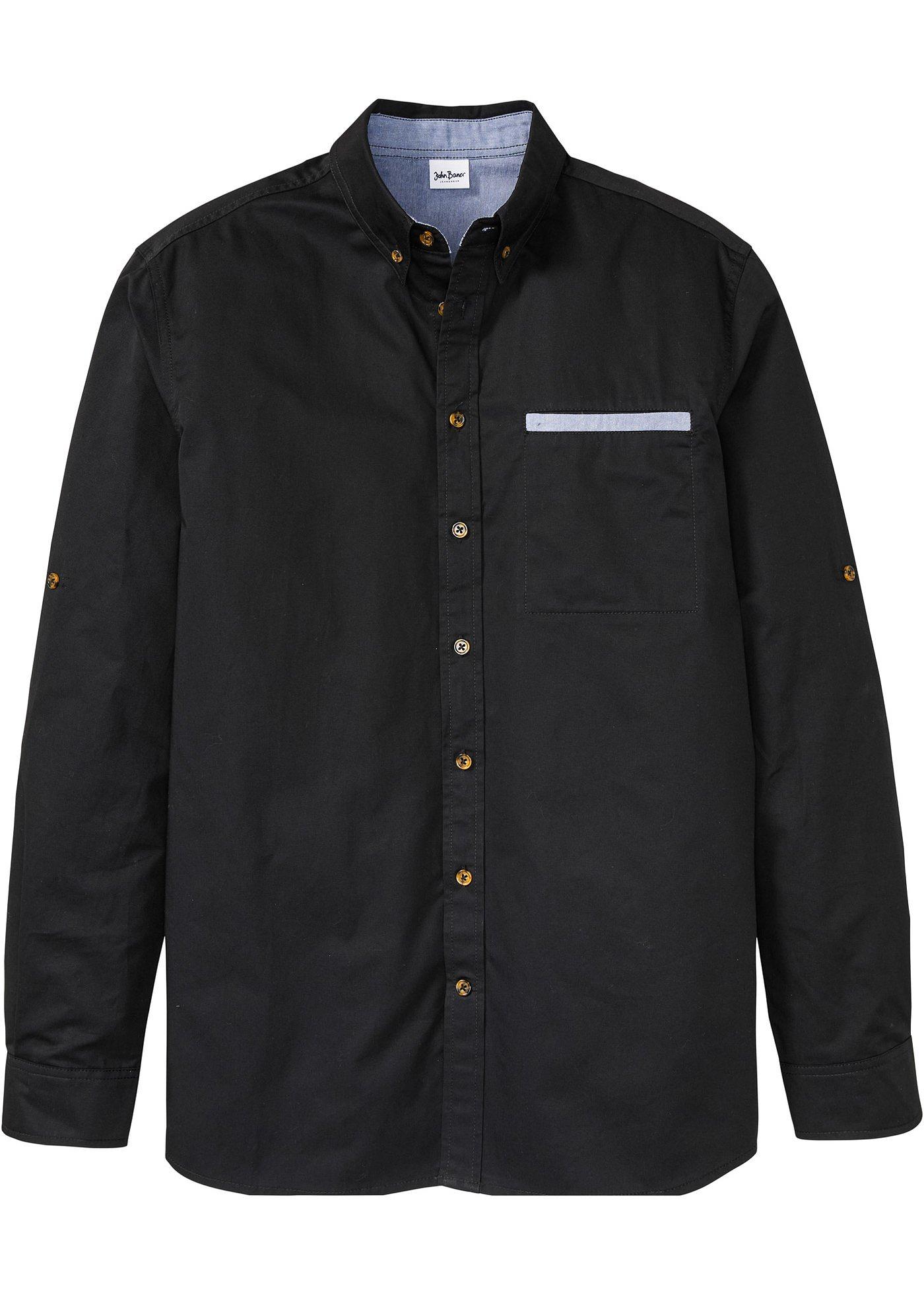 Chemise manches longues en twill