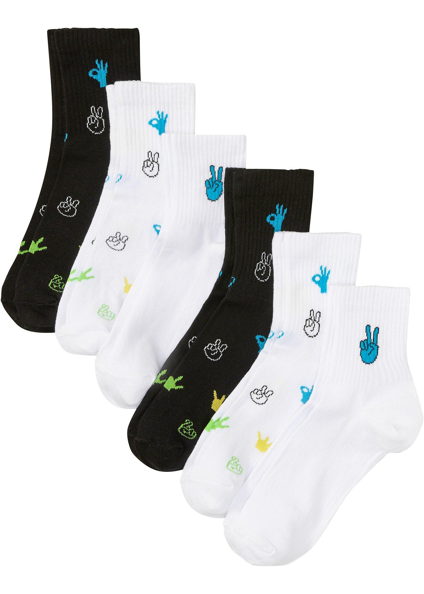 Lot de 6 paires de socquettes de sport avec coton