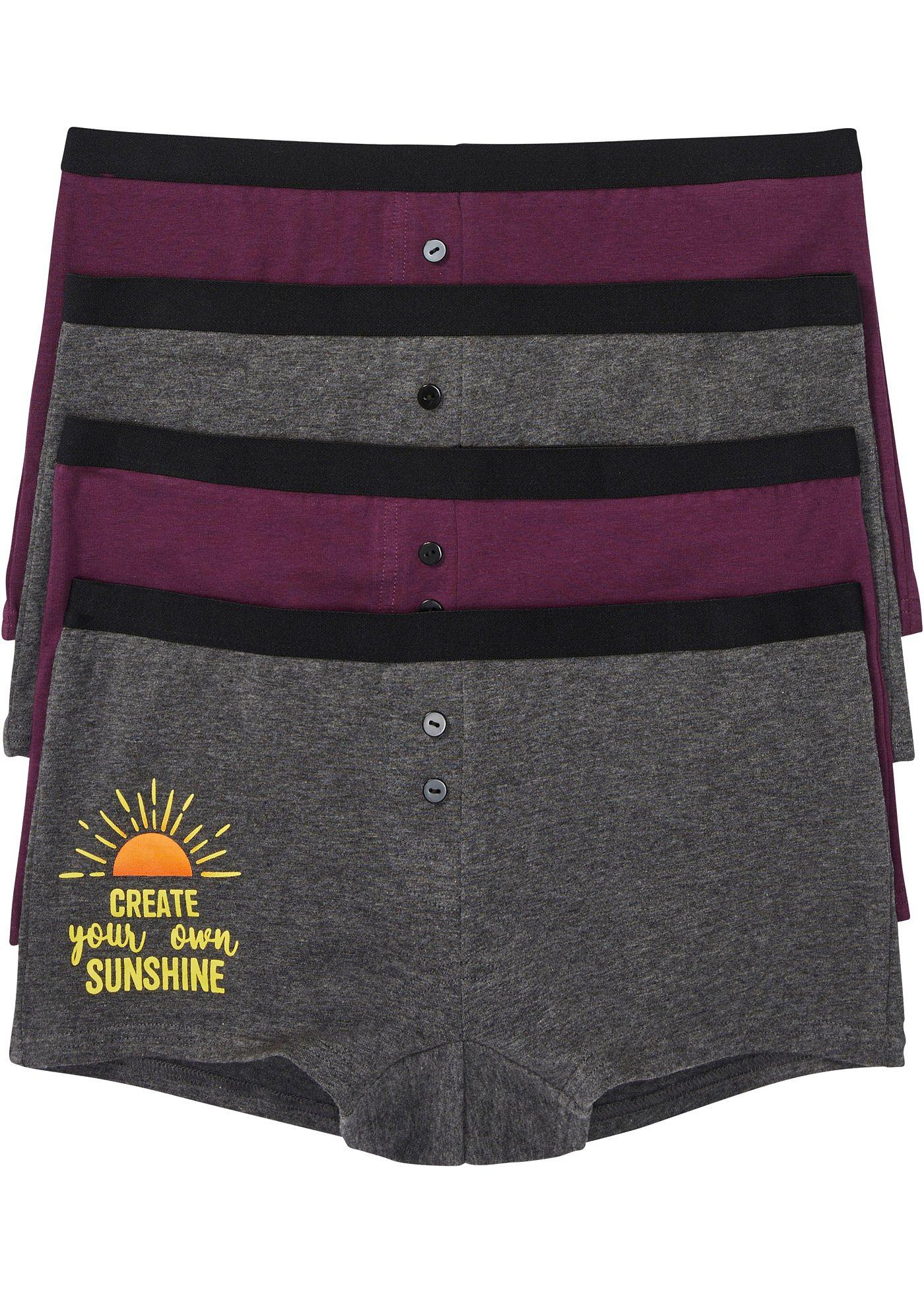 Lot de 4 boxers femme