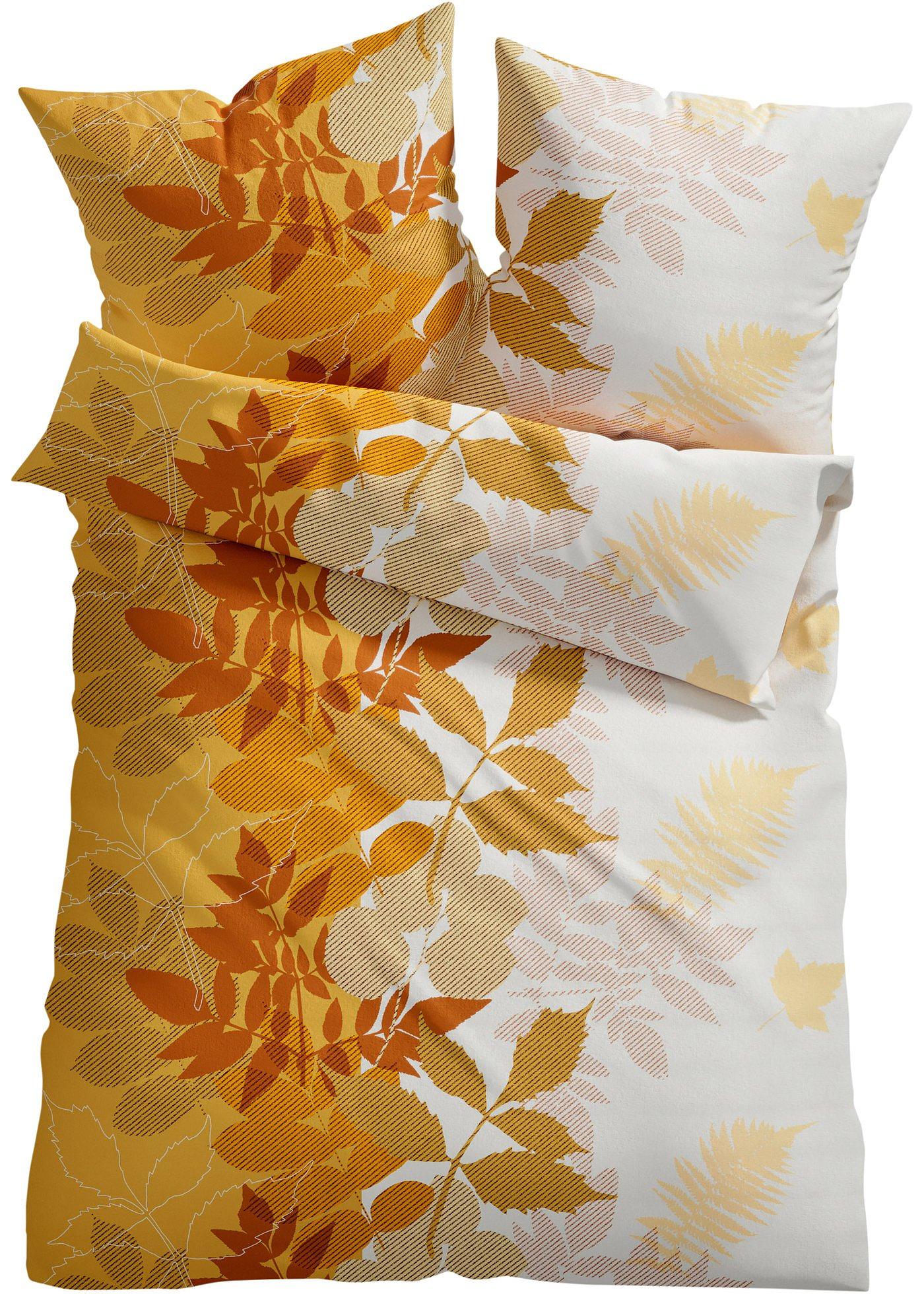Parure de lit avec feuilles