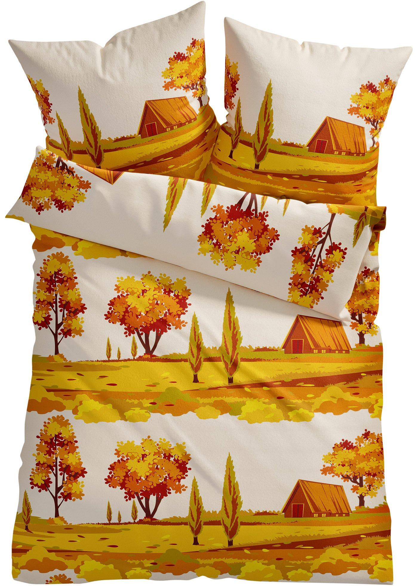 Parure de lit avec paysage