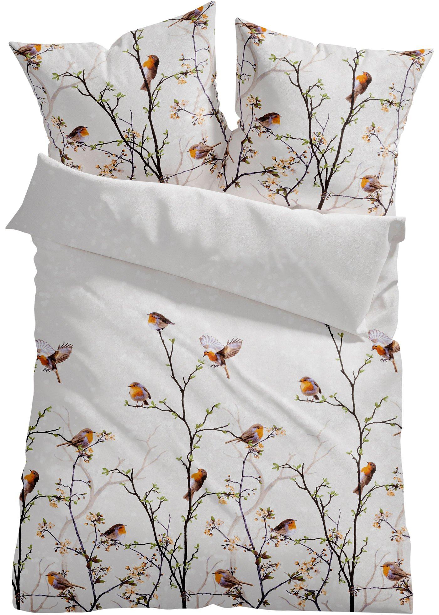 Parure de lit avec rouge-gorge