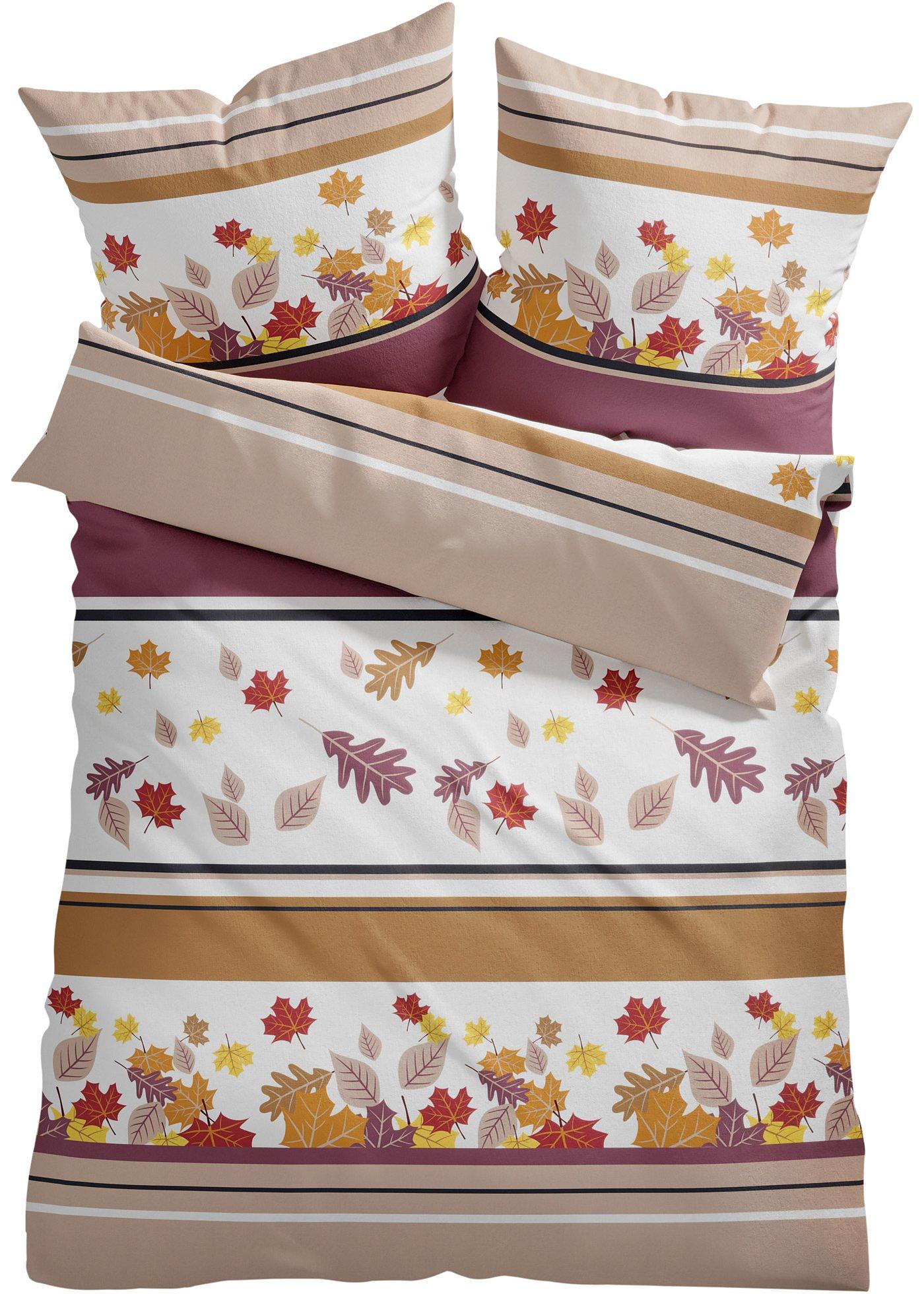 Parure de lit avec feuilles