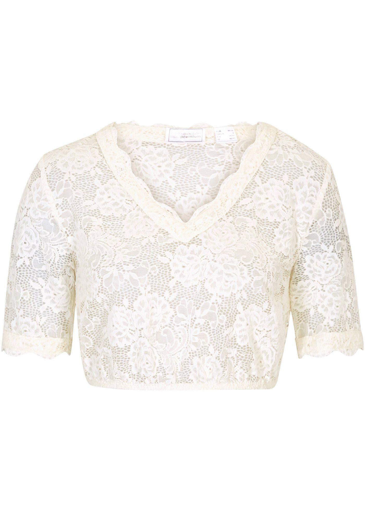 Image de Blouse Dirndl en dentelle avec bouton