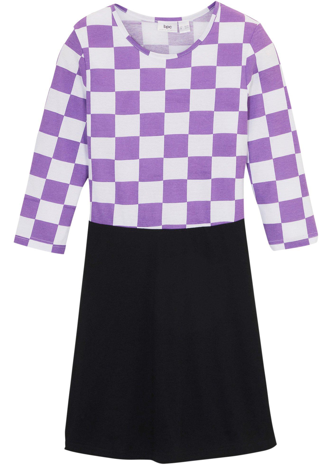 Robe fille en jersey à volants