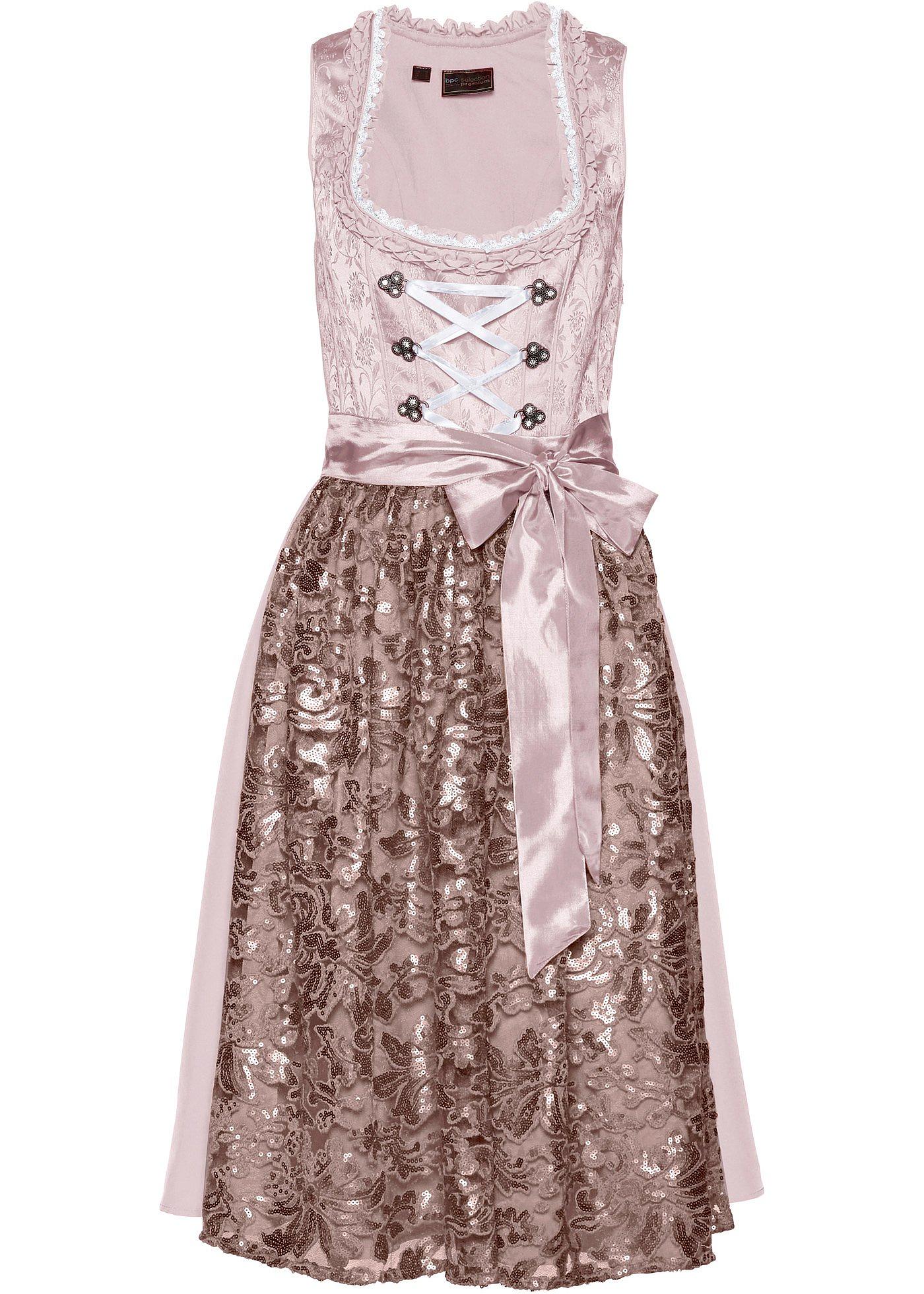 Dirndl avec tablier à paillettes (Ens. 2 pces.)